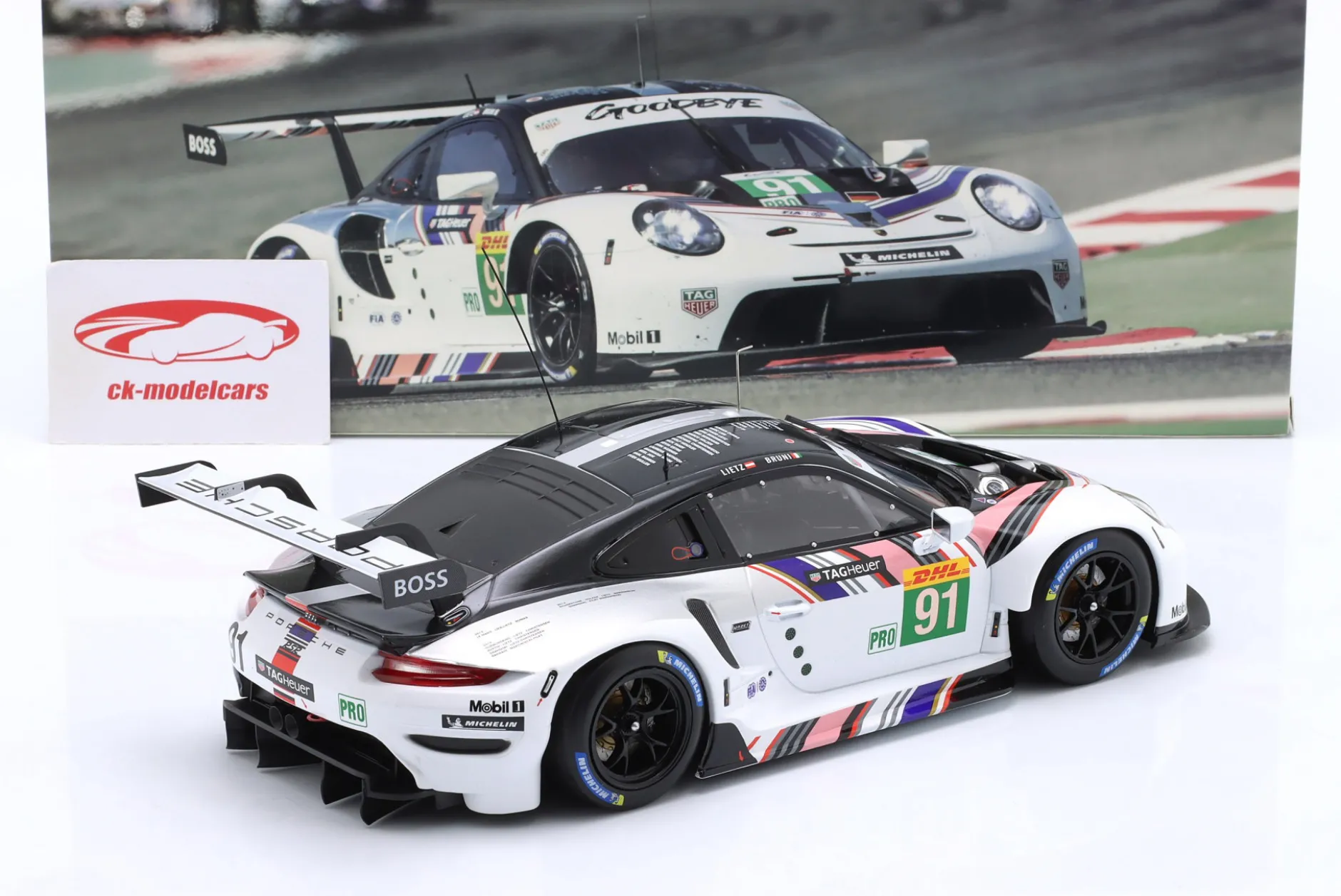 Porsche 911 RSR-19 Goodbye #91 Last Race WEC 2022 Bruni, Lietz 1:18 Ixo