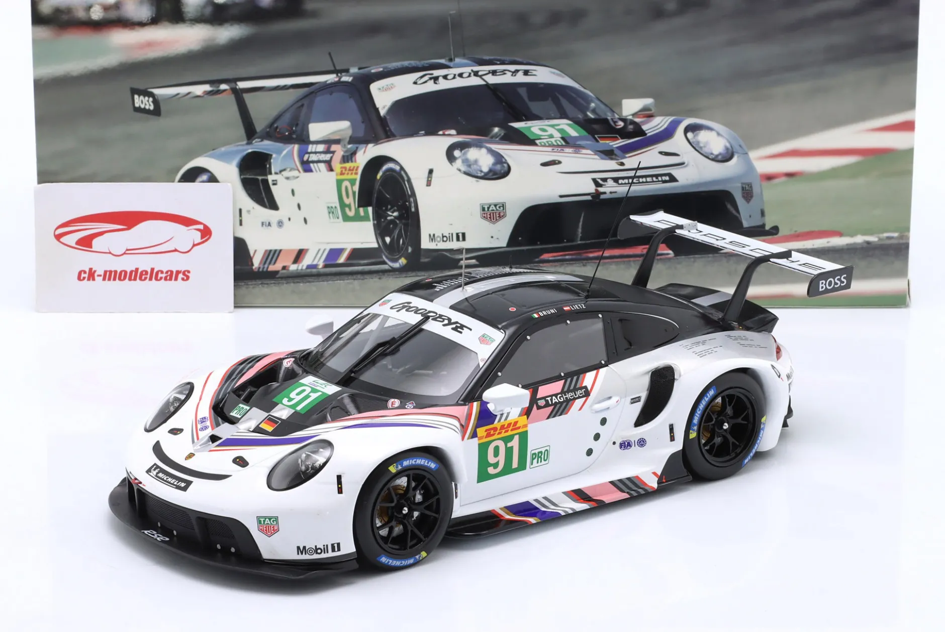 Porsche 911 RSR-19 Goodbye #91 Last Race WEC 2022 Bruni, Lietz 1:18 Ixo