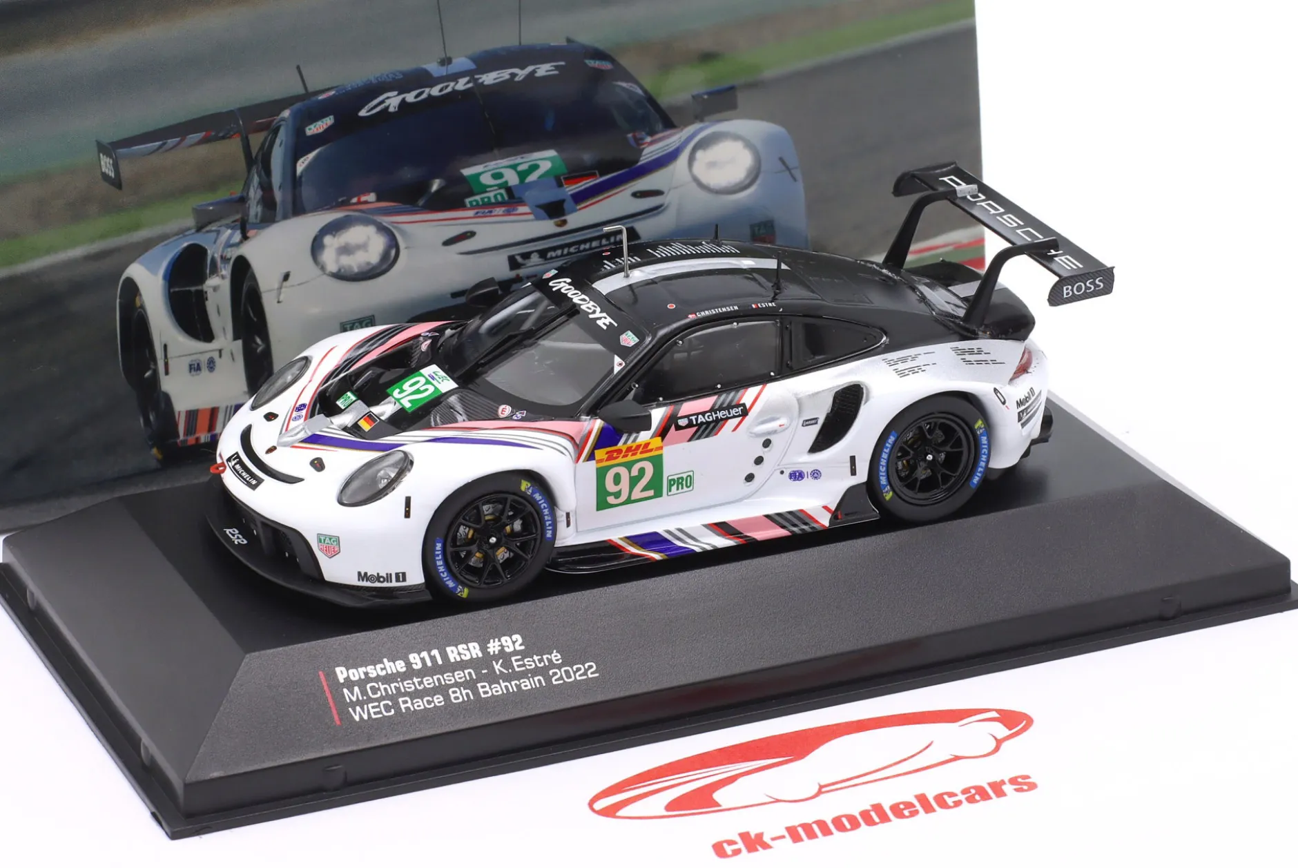 Porsche 911 RSR-19 Goodbye #92 Last Race WEC 2022 Estre, Christensen 1:43 Ixo