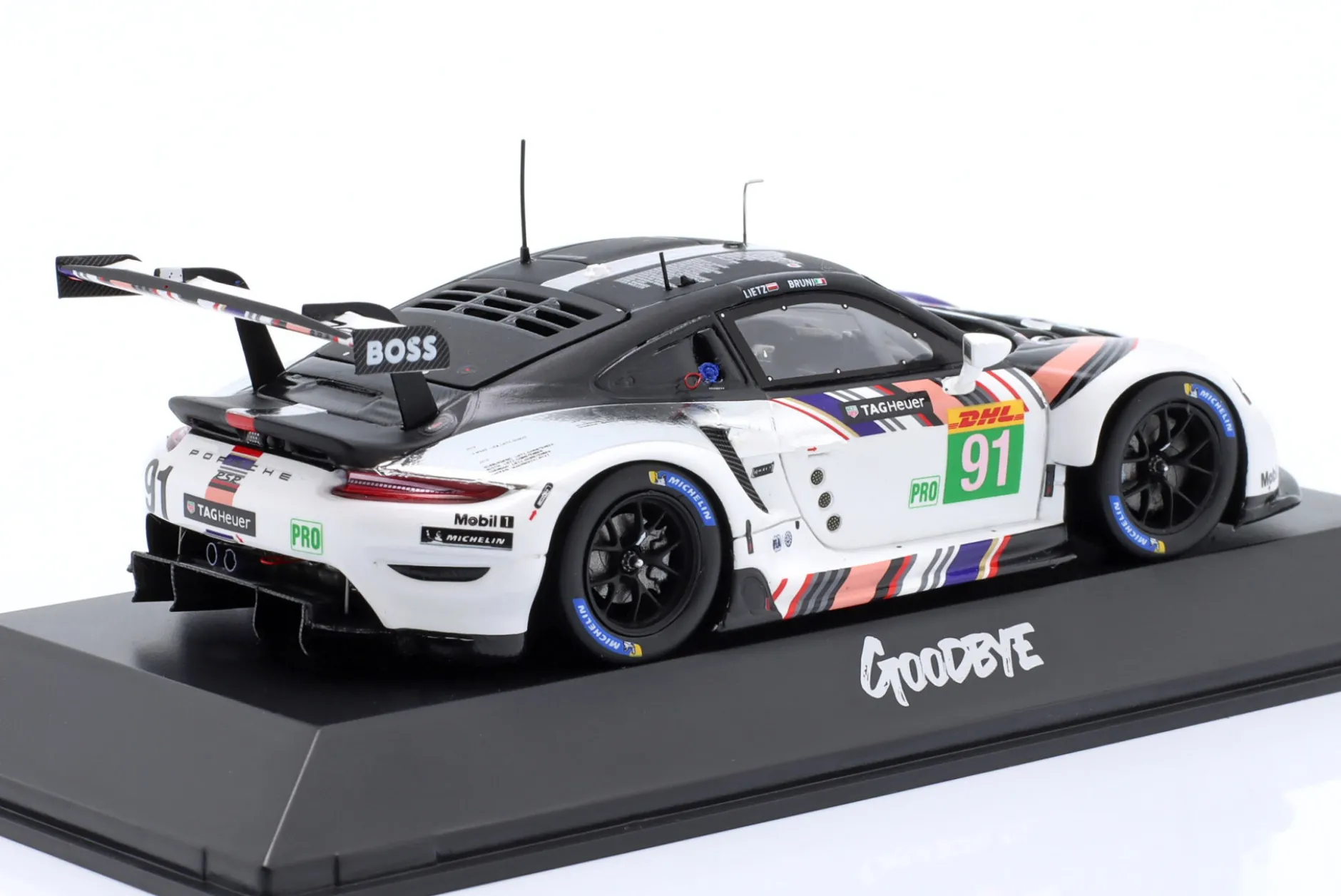 Porsche 911 RSR-19 Goodbye #91 Last Race WEC 2022 Bruni, Lietz 1:43 Spark