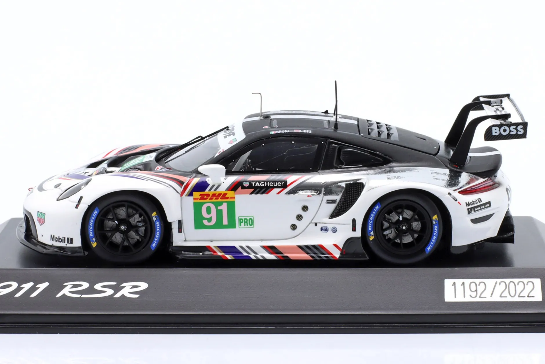 Porsche 911 RSR-19 Goodbye #91 Last Race WEC 2022 Bruni, Lietz 1:43 Spark
