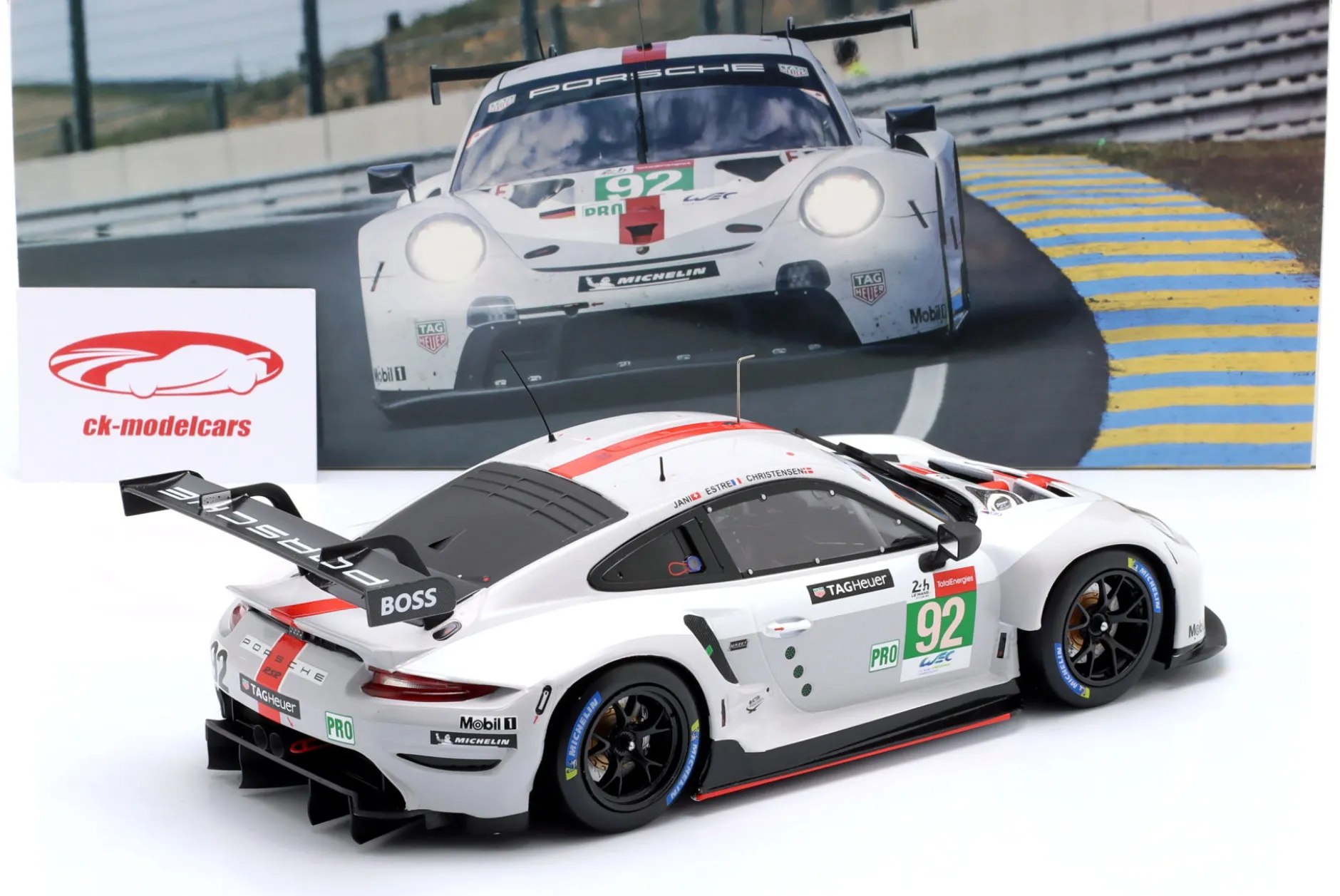 Porsche 911 RSR-19 #92 24h LeMans 2021 Christensen, Estre, Jani 1:18 Ixo