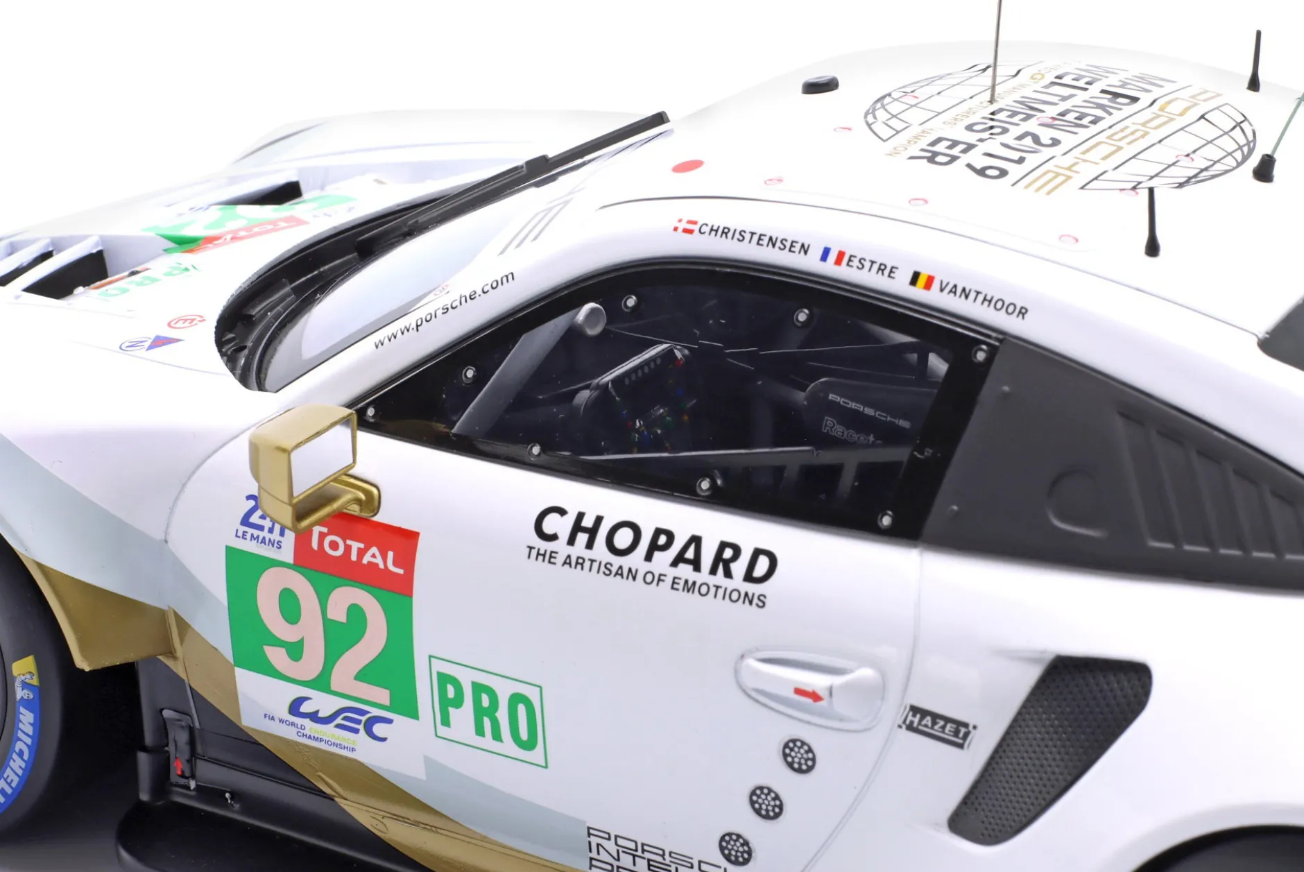 Porsche 911 (991) RSR #92 24h LeMans 2019 Porsche GT Team 1:12 Ixo