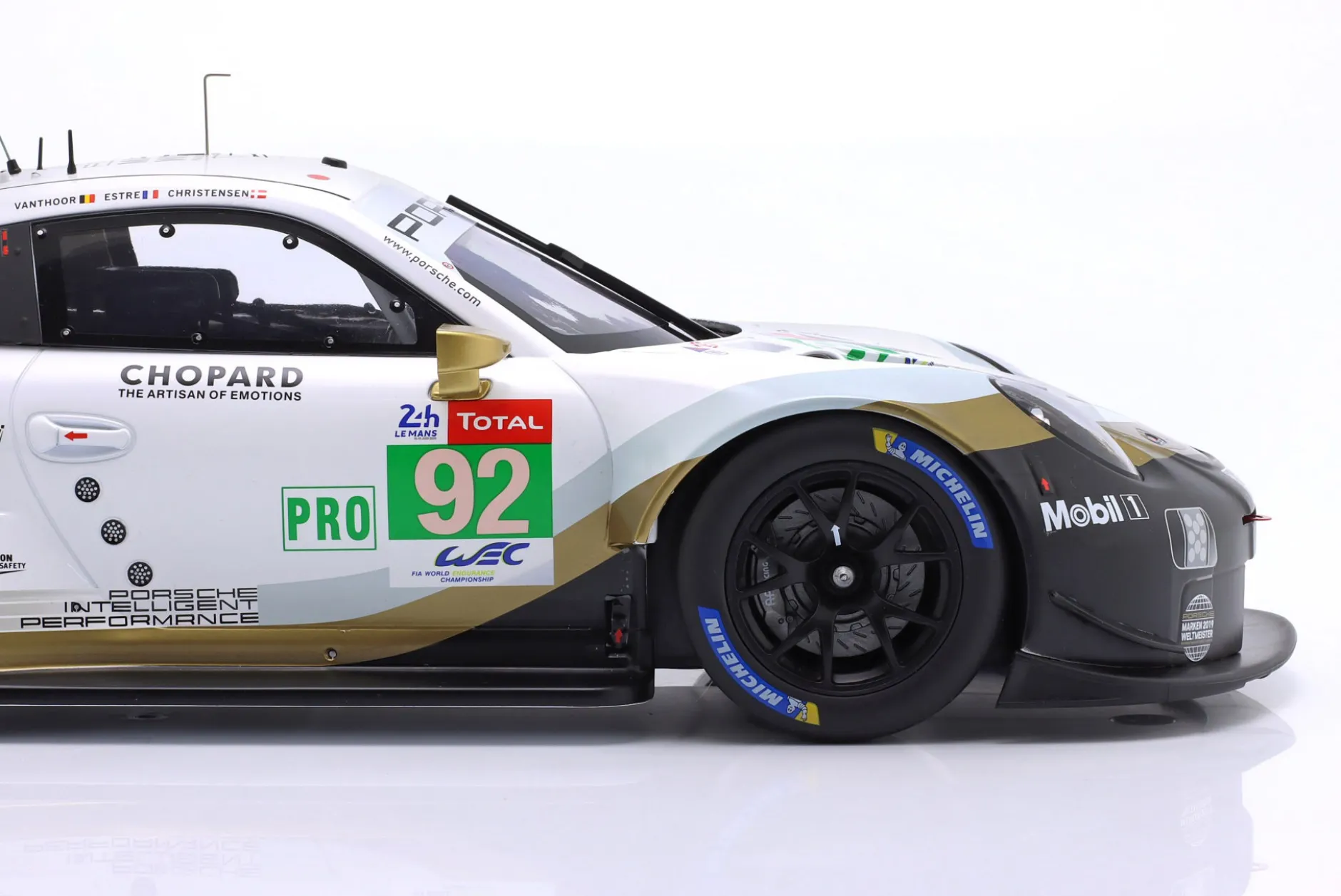 Porsche 911 (991) RSR #92 24h LeMans 2019 Porsche GT Team 1:12 Ixo