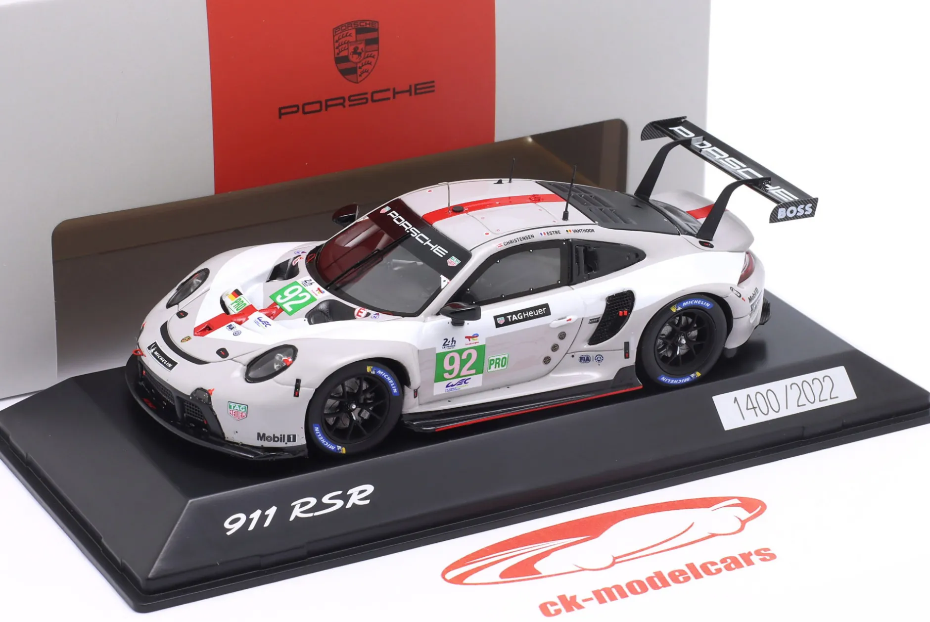Porsche 911 RSR-19 #92 24h LeMans 2022 Porsche GT Team 1:43 Spark