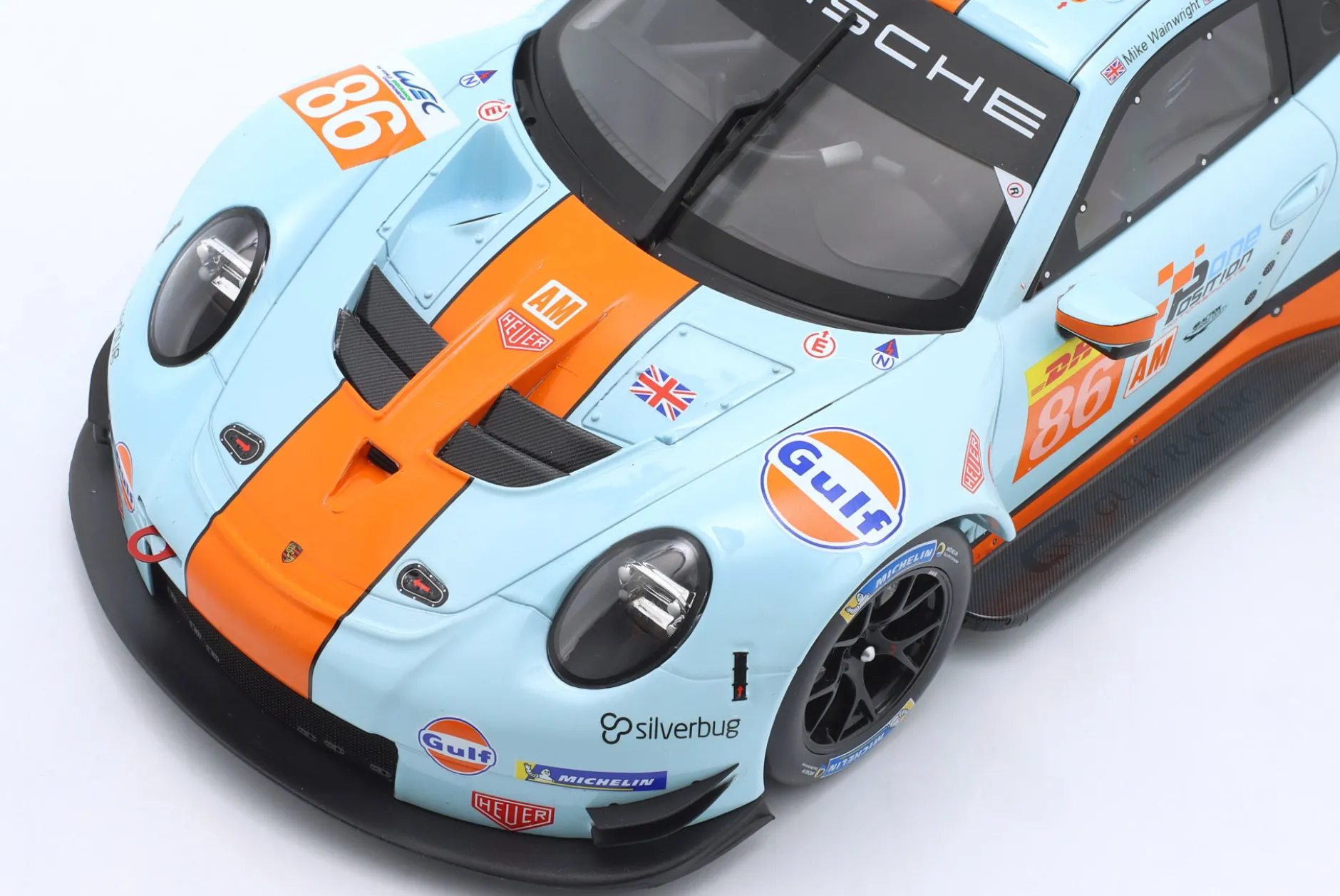 Porsche 911 RSR #86 1000 Meilen Sebring WEC 2019 Gulf Racing 1:18 Ixo