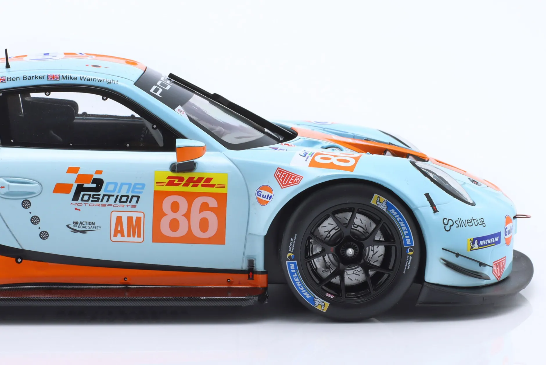 Porsche 911 RSR #86 1000 Meilen Sebring WEC 2019 Gulf Racing 1:18 Ixo