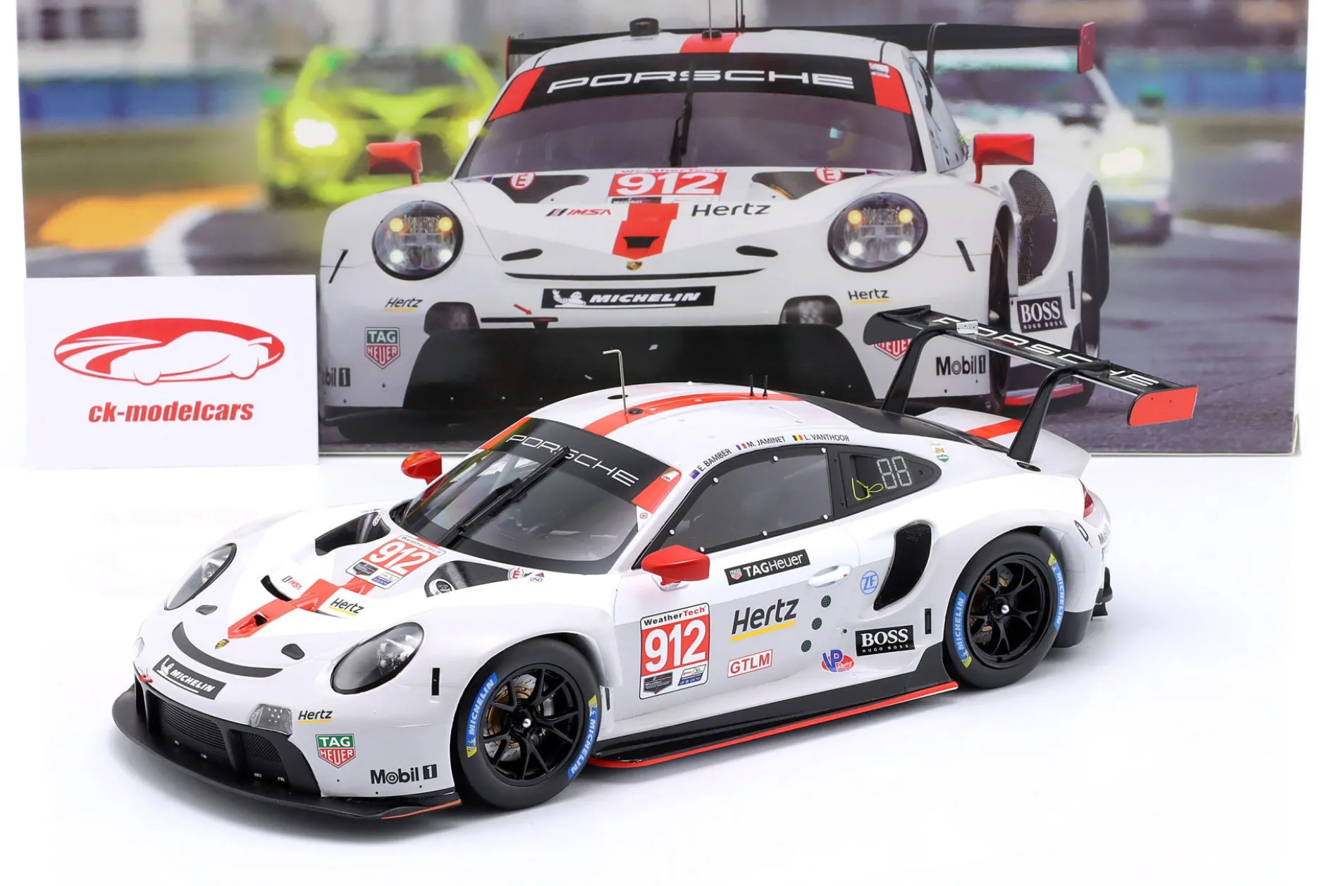 Porsche 911 RSR #912 2nd GTLM-Klasse 24h Daytona 2020 Porsche GT Team 1:18 Ixo