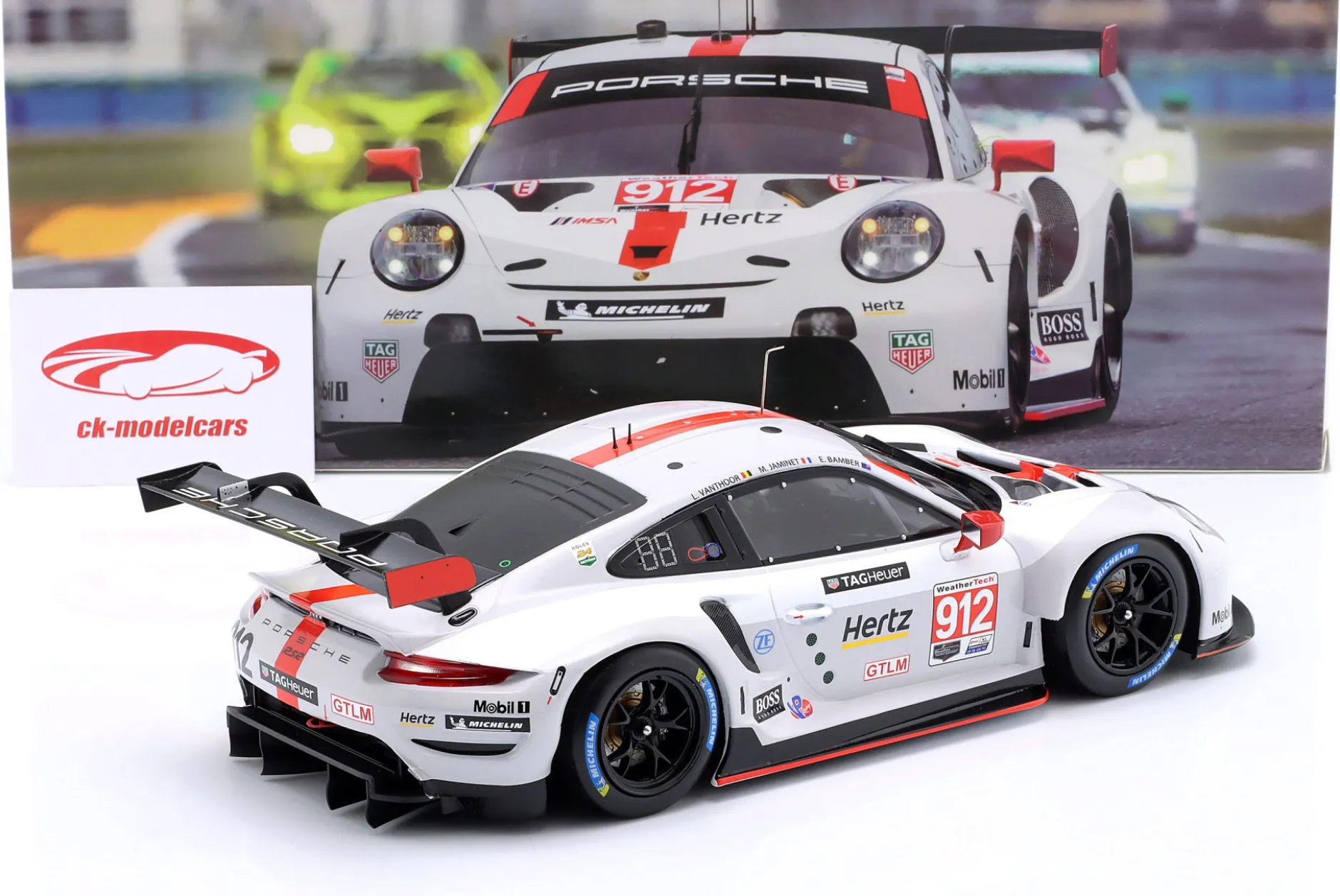 Porsche 911 RSR #912 2nd GTLM-Klasse 24h Daytona 2020 Porsche GT Team 1:18 Ixo