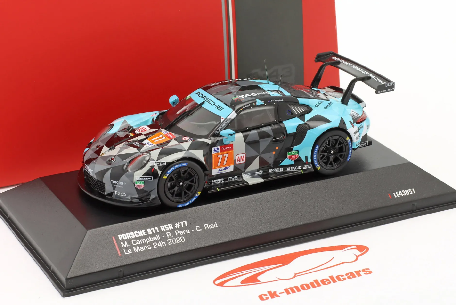 Porsche 911 RSR #77 2nd LMGTE-Am 24h LeMans 2020 Dempsey-Proton Racing 1:43 Ixo