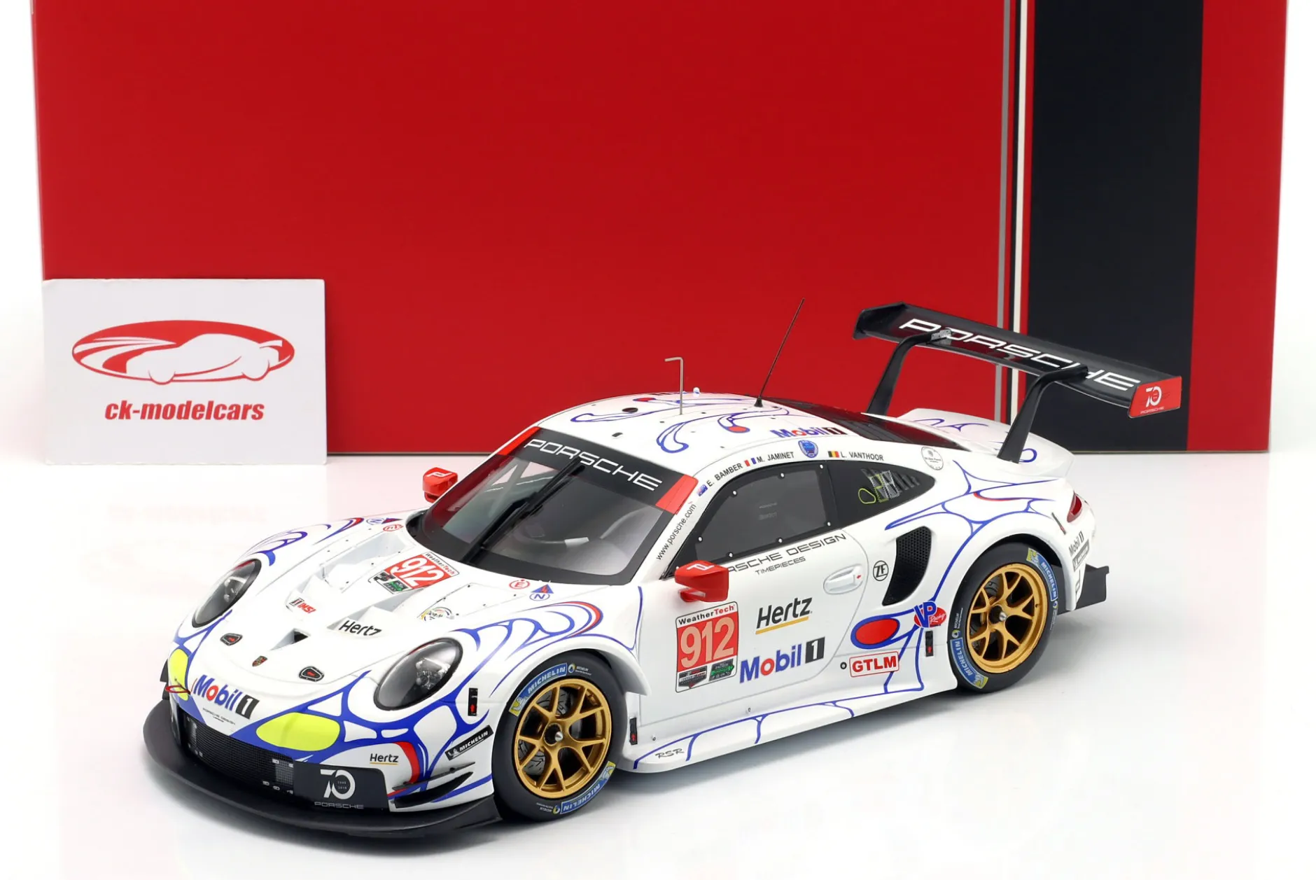 Porsche 911 (991) RSR #912 Petit LeMans 2018 Porsche GT Team 1:18 Ixo
