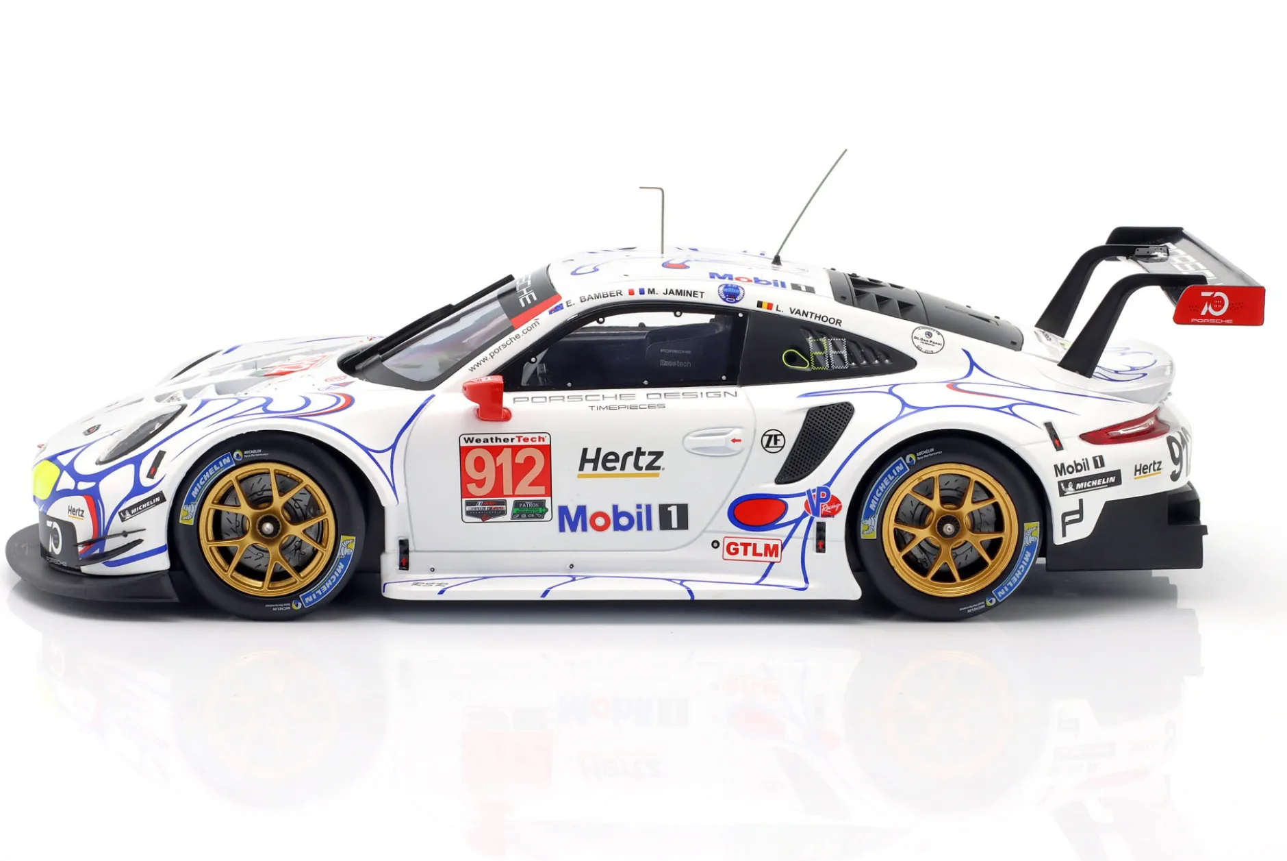Porsche 911 (991) RSR #912 Petit LeMans 2018 Porsche GT Team 1:18 Ixo