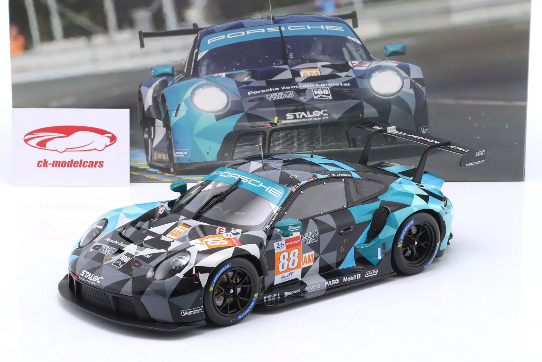 Porsche 911 RSR-19 #88 Proton 24h LeMans 2021 Andlauer, Arnold, Bastien 1:18 Ixo