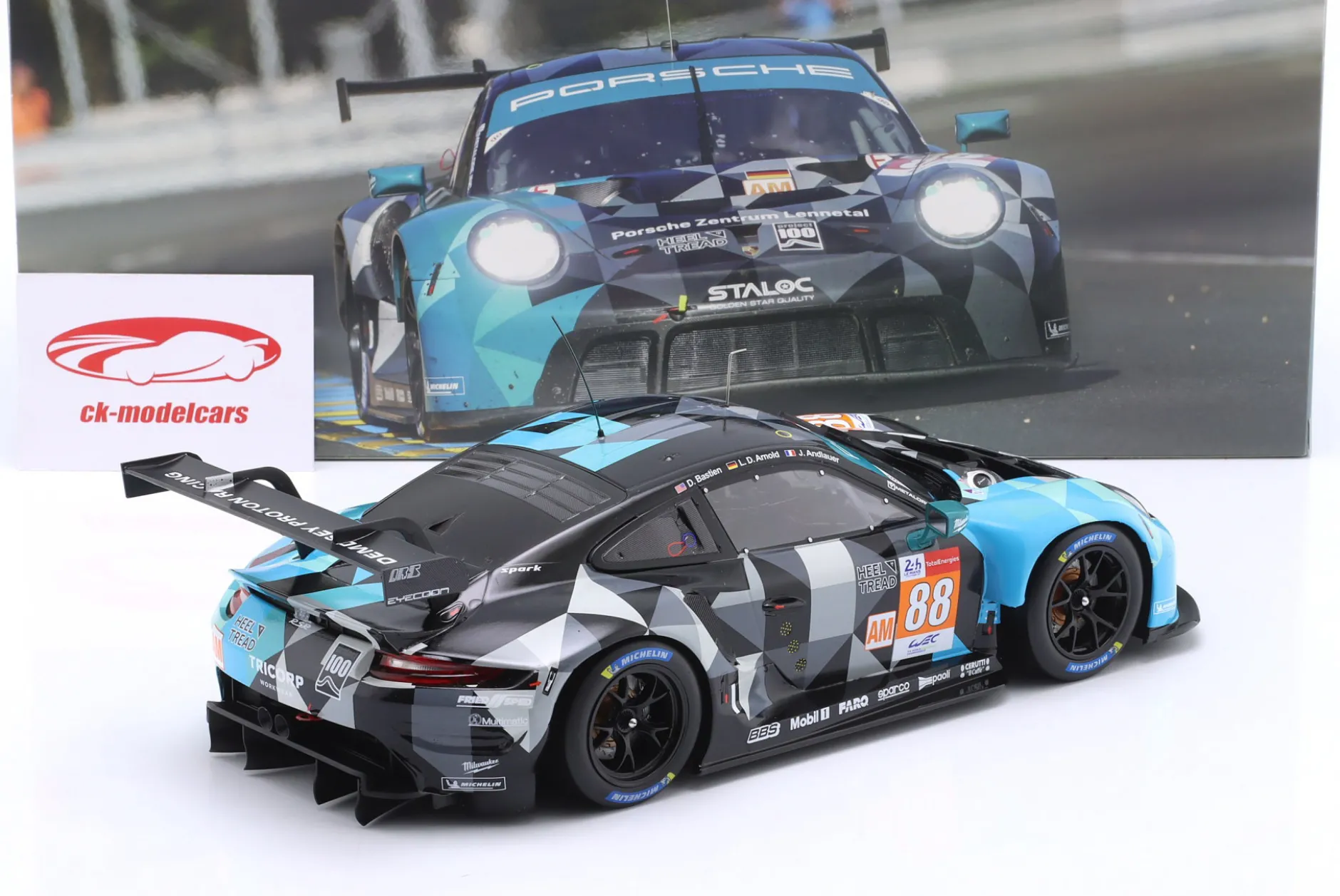 Porsche 911 RSR-19 #88 Proton 24h LeMans 2021 Andlauer, Arnold, Bastien 1:18 Ixo