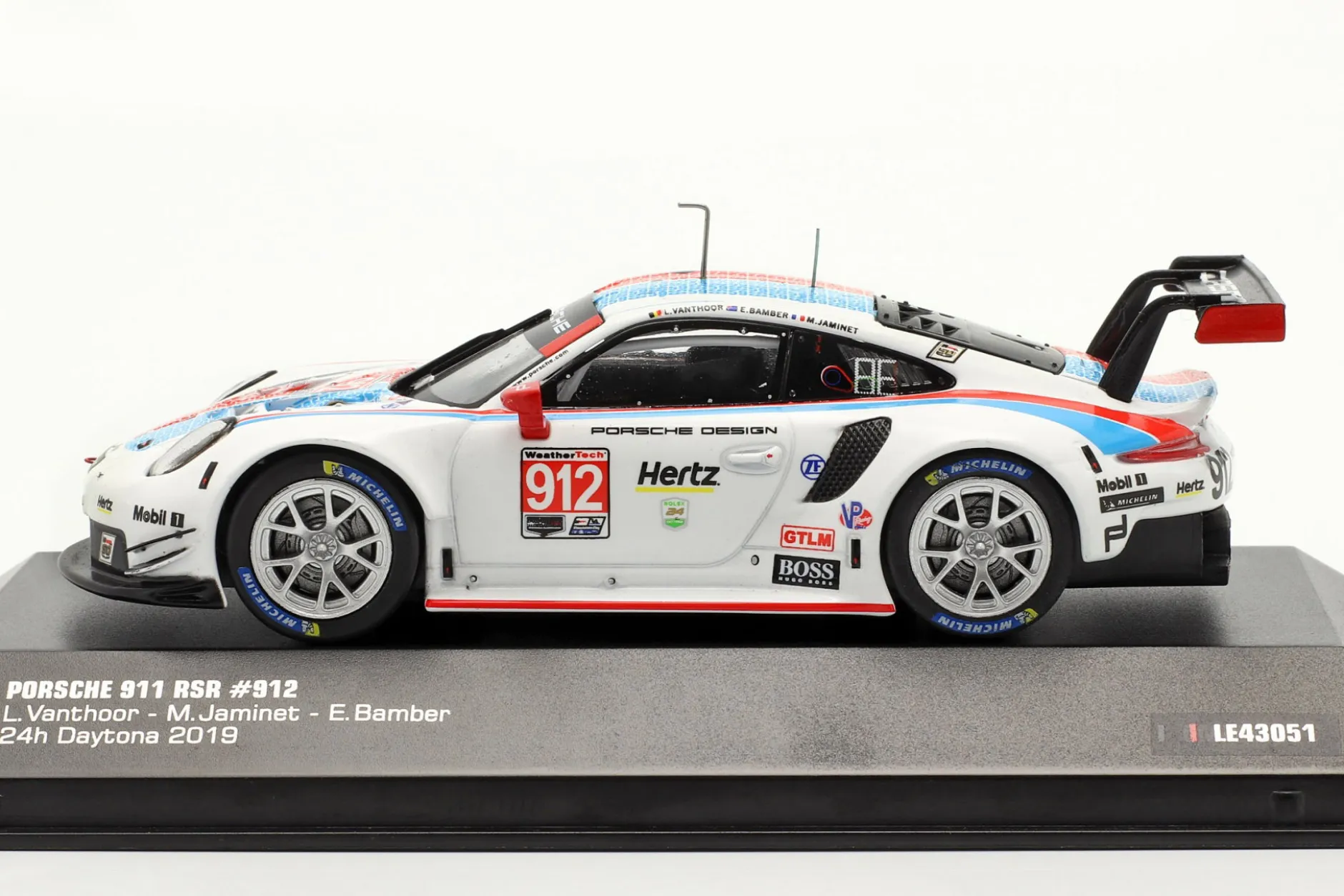 Porsche 911 RSR #912 3rd GTLM-Klasse 24h Daytona 2019 Porsche GT Team 1:43 Ixo