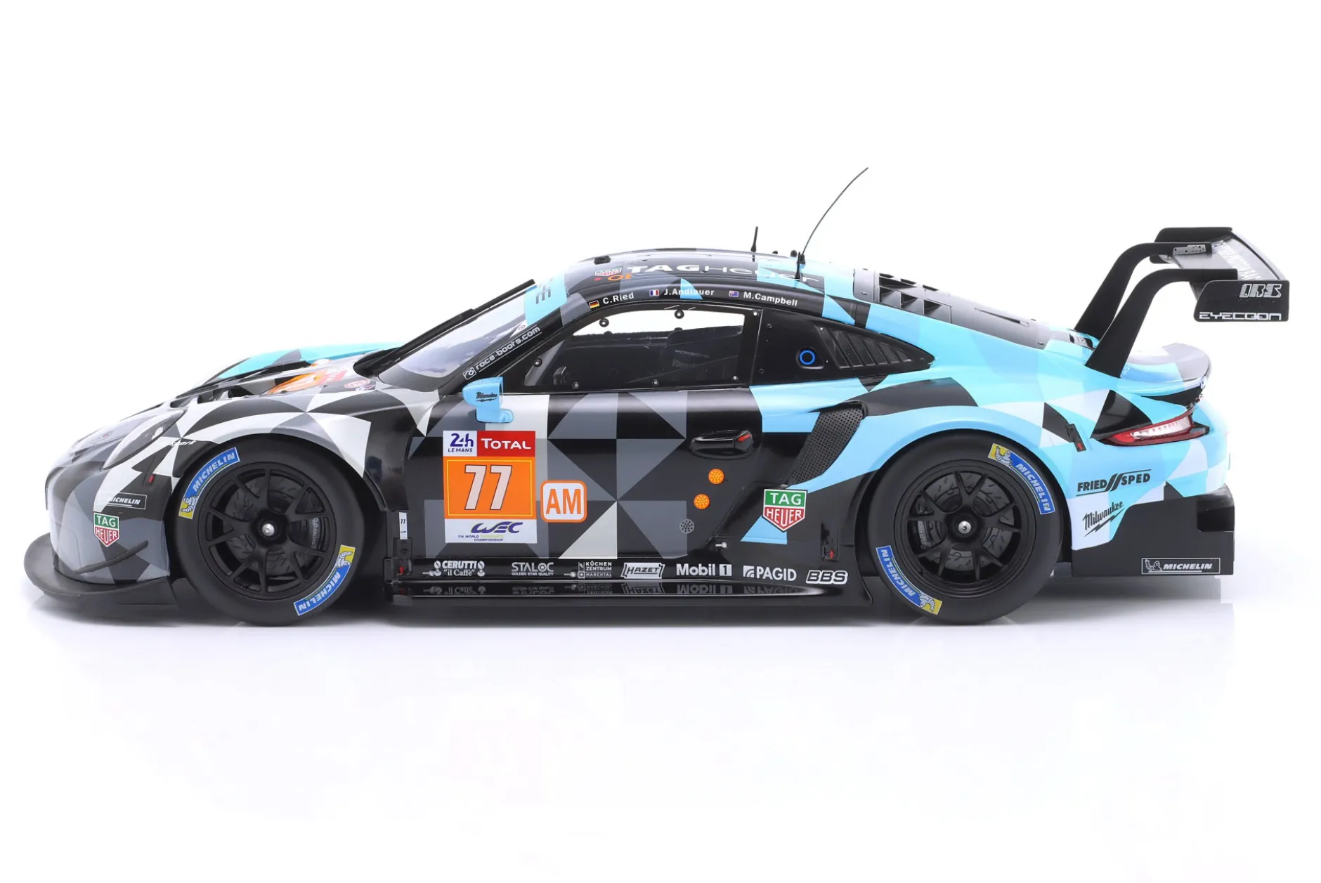 Porsche 911 RSR #77 Sieger LMGTE-Am 24h LeMans 2018 Dempsey-Proton Racing 1:12 Ixo