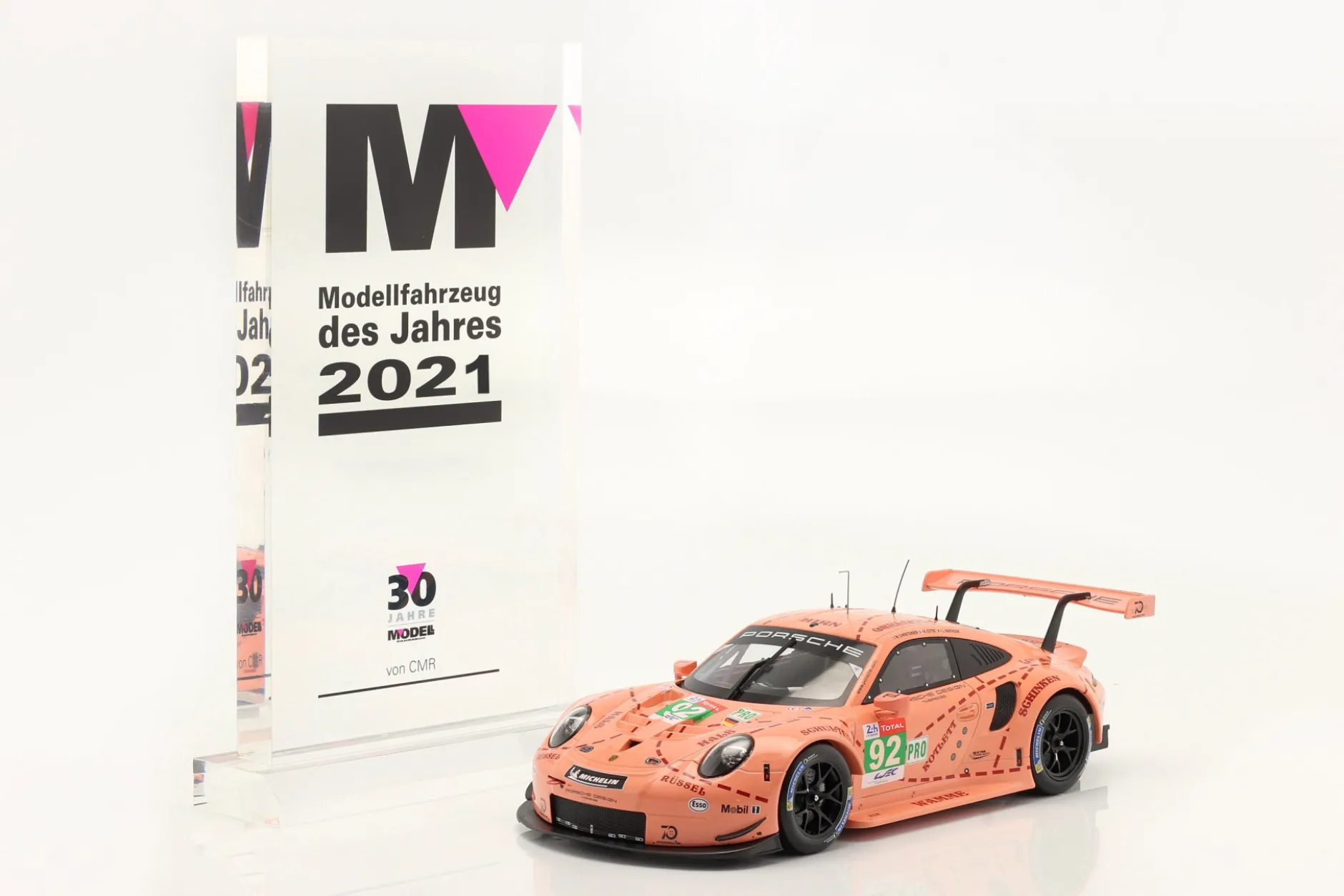 Porsche 911 (991) RSR #92 Sieger LMGTE-Klasse 24h LeMans 2018 Pink Pig 1:18 Ixo