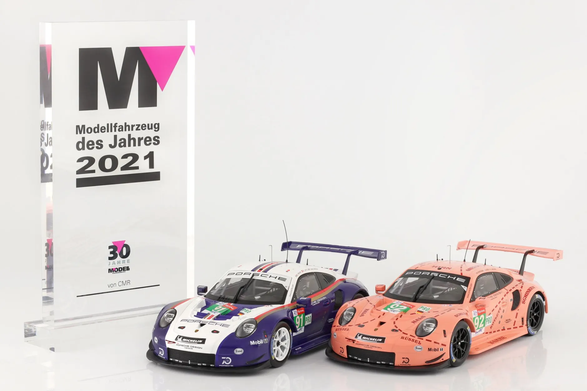Porsche 911 (991) RSR #92 Sieger LMGTE-Klasse 24h LeMans 2018 Pink Pig 1:18 Ixo