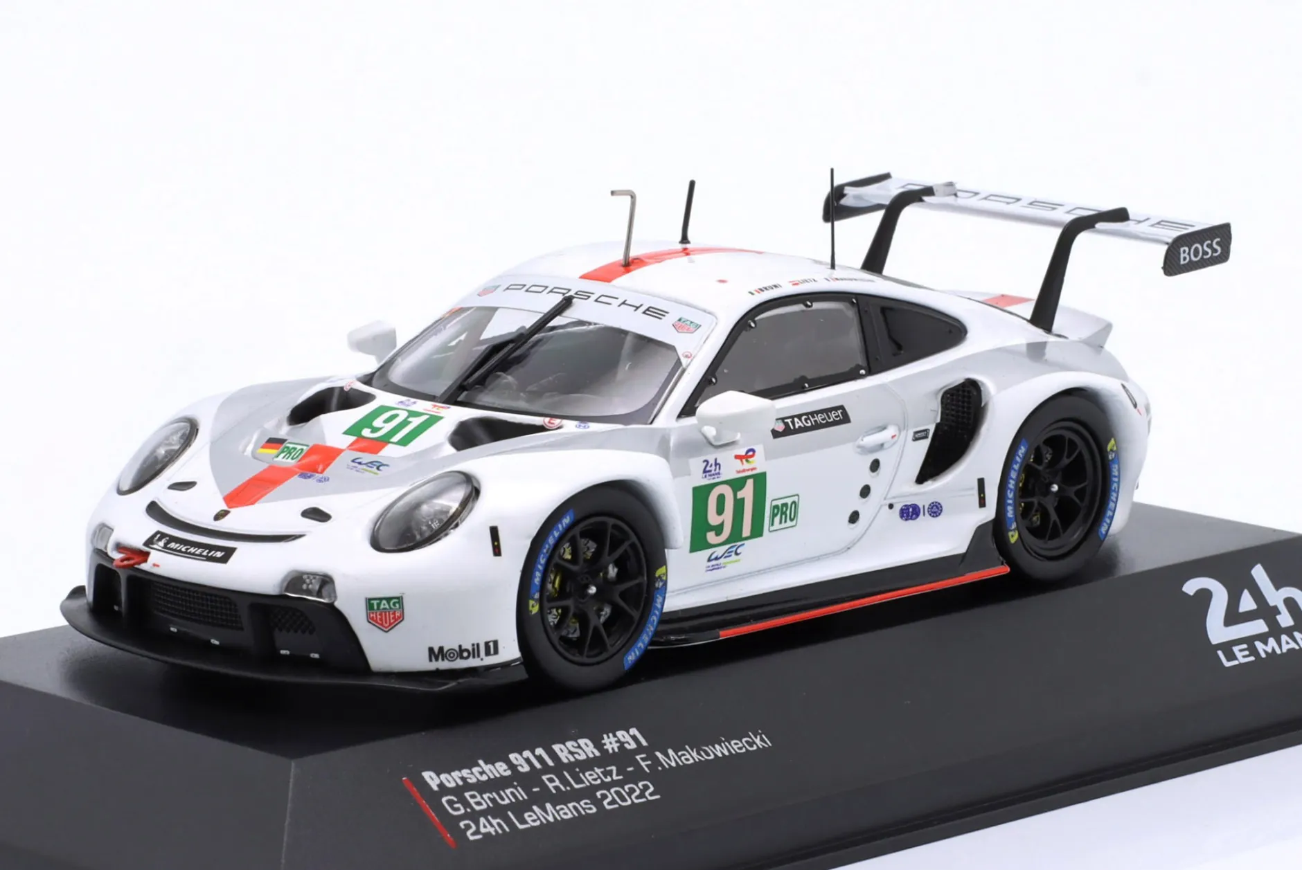 Porsche 911 RSR #91 Sieger LMGTE Pro 24h LeMans 2022 Porsche GT Team 1:43 Ixo