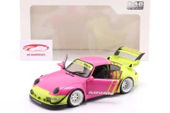 Porsche 911 (993) RWB Rauh-Welt Advan 2024 pink / gelb 1:18 Solido