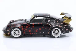 Porsche 911 (964) RWB Rauh-Welt Aoki 2021 schwarz mit Dekor 1:18 Solido