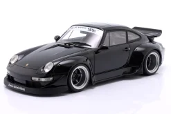 Porsche 911 (993) RWB Rauh-Welt Black Aut 2012 mattschwarz 1:18 GT-Spirit