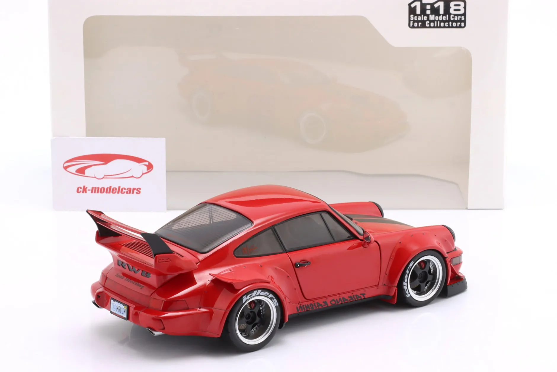 Porsche 911 RWB Rauh-Welt Bodykit Taikano Kaishin 2024 rot / schwarz 1:18 Solido