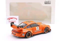 Porsche 911 (993) RWB Rauh-Welt Bodykit Jägermeister #7 2020 orange 1:18 Solido