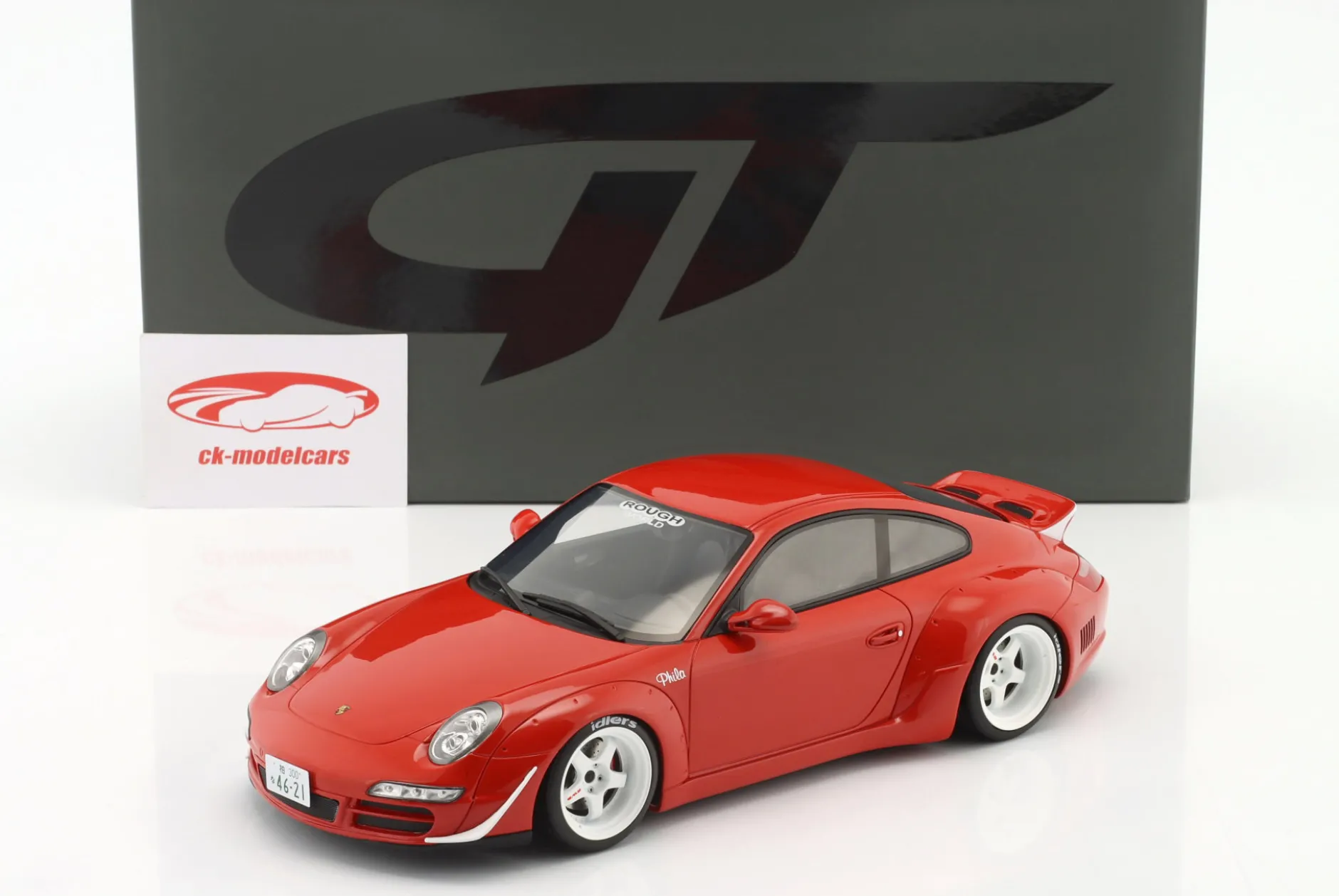 Porsche 911 RWB Rauh-Welt Body Kit Aka Phila 2021 rot 1:18 GT-Spirit