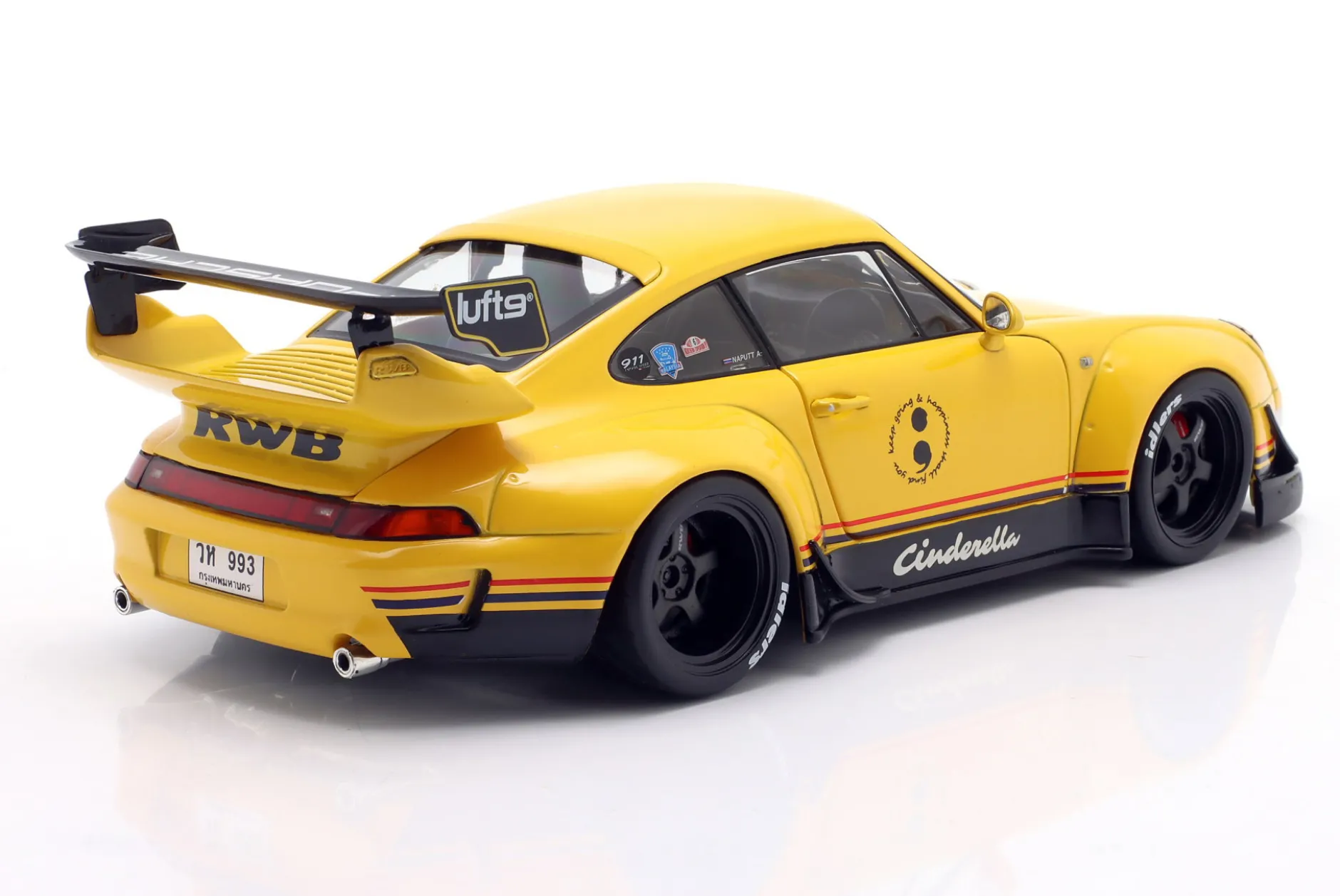 Porsche 911 (993) RWB Rauh-Welt Cinderella 2020 gelb 1:18 Solido