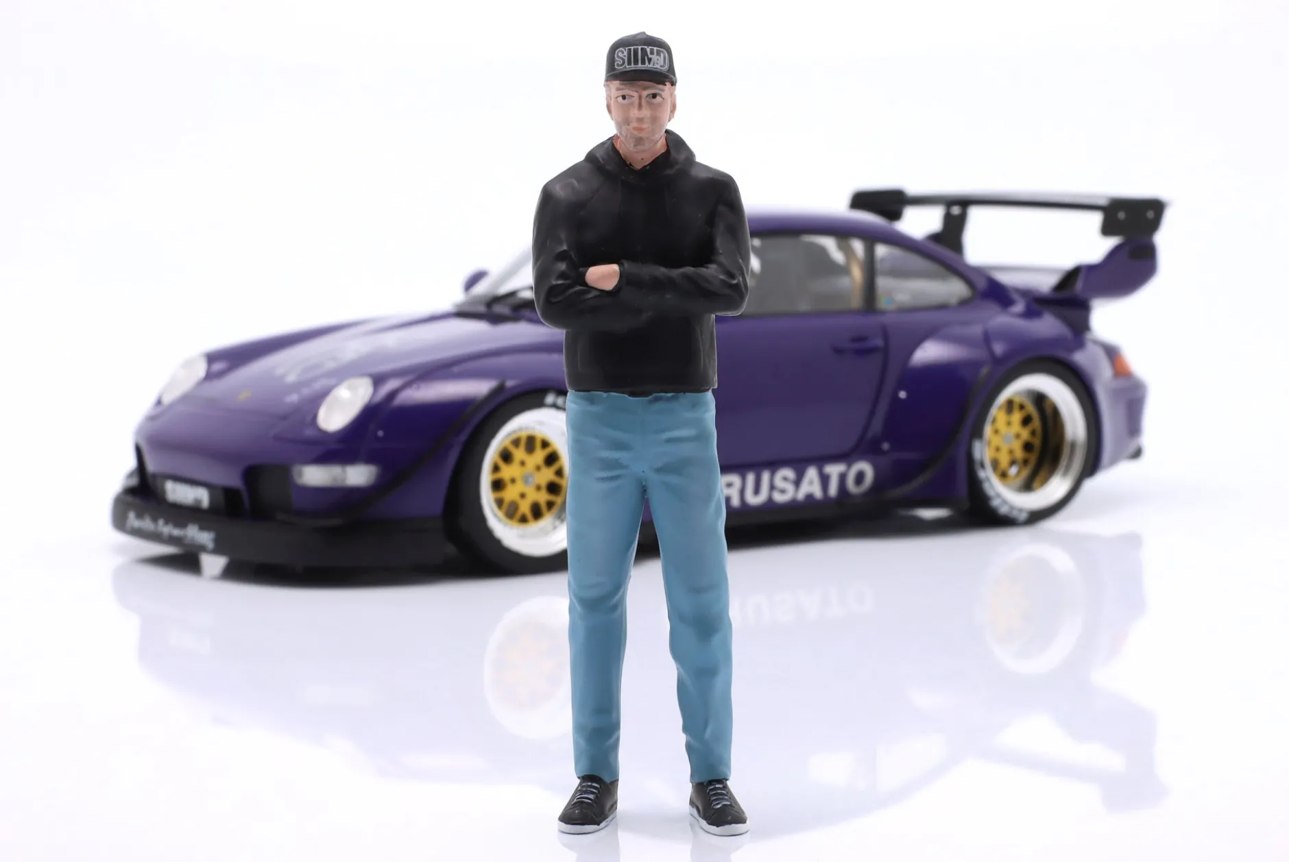 Porsche 911 (993) RWB Rauh-Welt Furusato Sidney Hoffmann Signature Edition mit Figur 1:18 WERK83