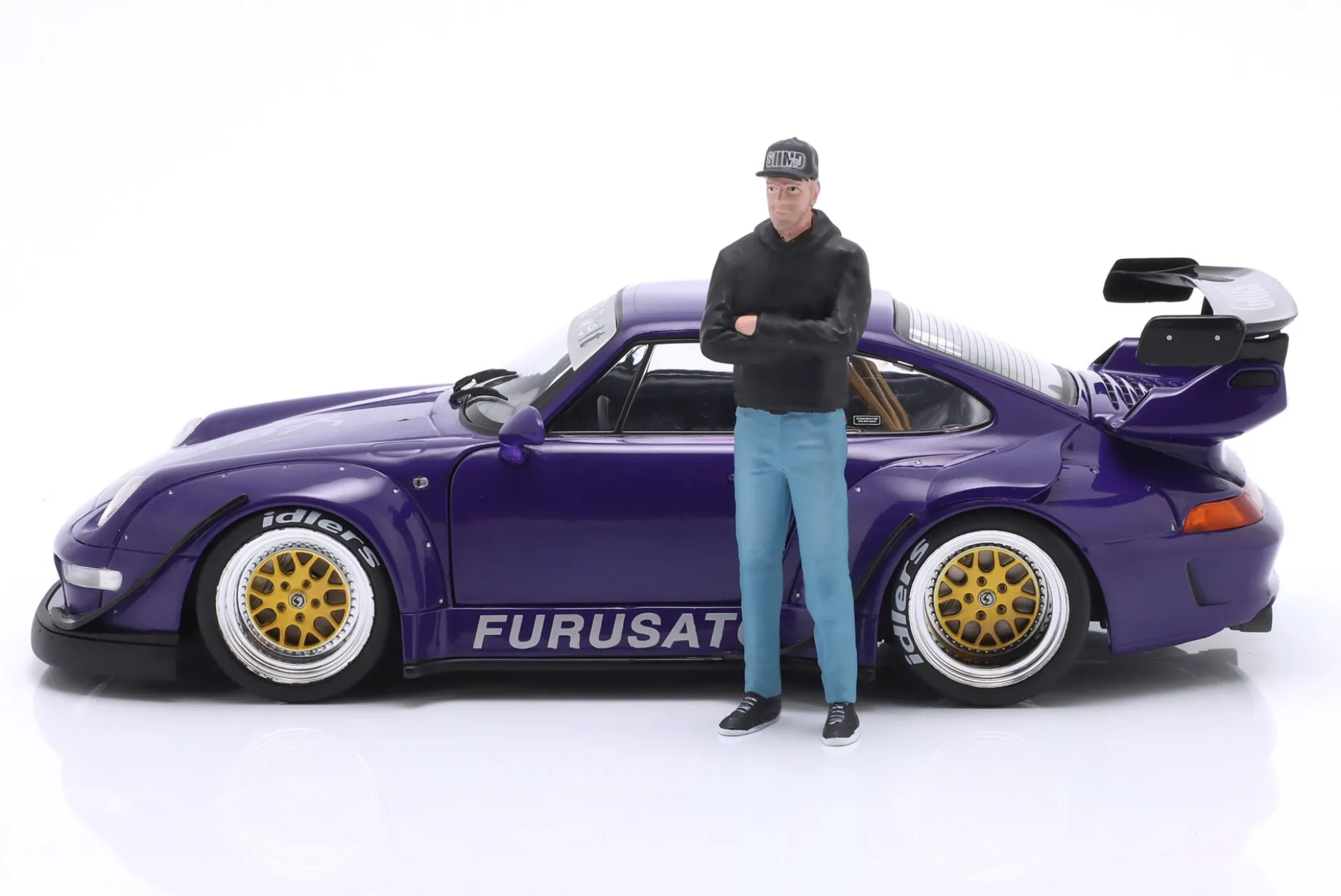Porsche 911 (993) RWB Rauh-Welt Furusato Sidney Hoffmann Signature Edition mit Figur 1:18 WERK83