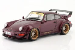 Porsche 911 (964) RWB Rauh-Welt Hekigyoku Baujahr 2022 violett 1:18 Solido