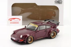Porsche 911 (964) RWB Rauh-Welt Hekigyoku Baujahr 2022 violett 1:18 Solido