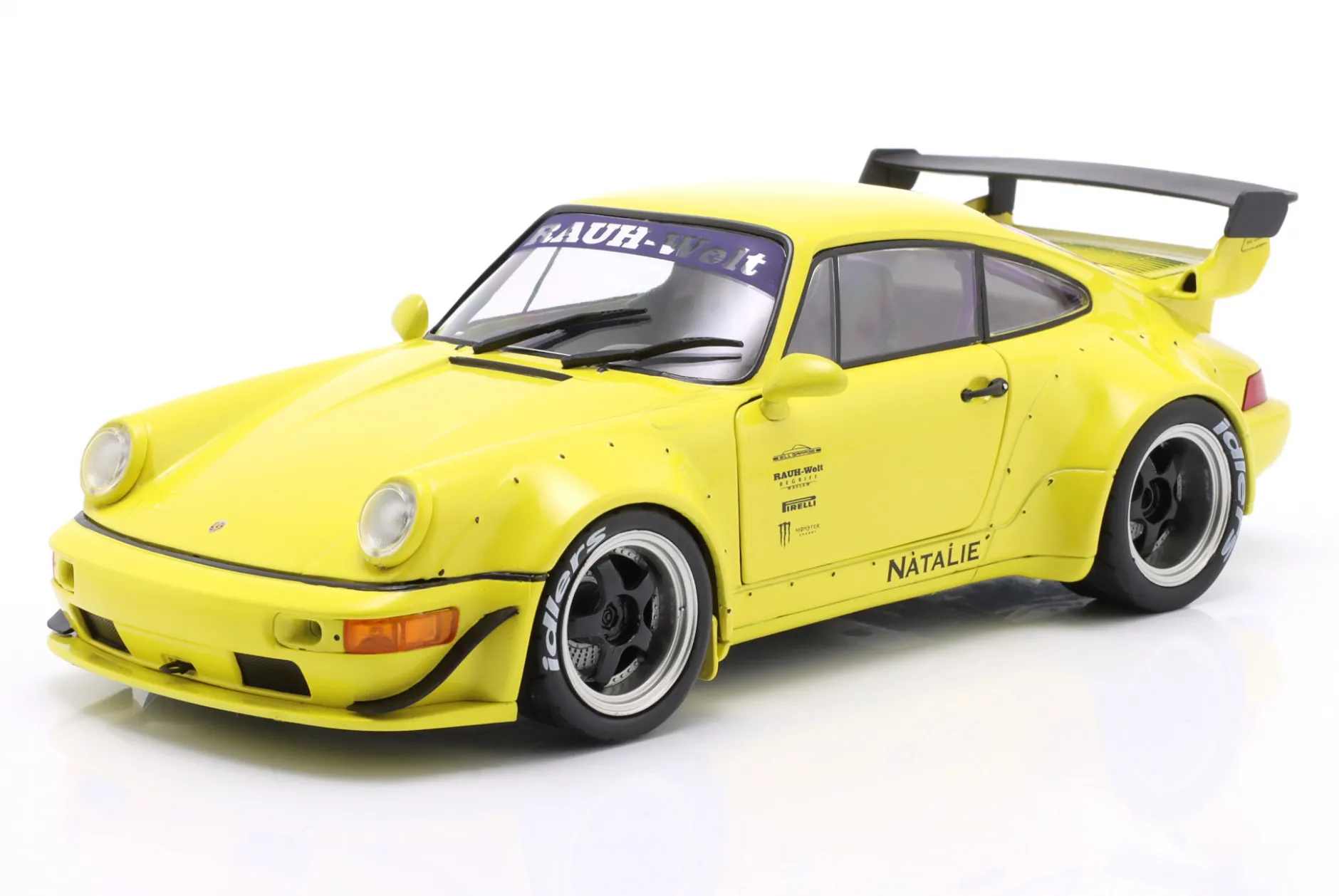 Porsche 911 (964) RWB Rauh-Welt Natalie 2023 gelb 1:18 Solido