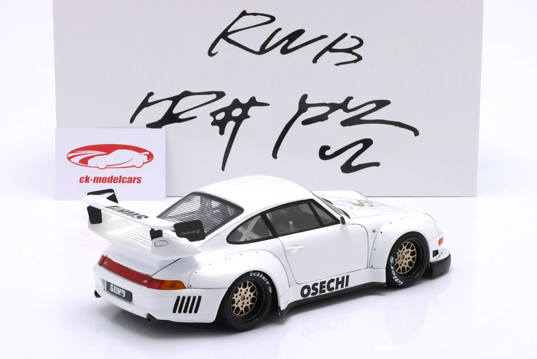 Porsche 911 (993) RWB Rauh-Welt Osechi G2.2 Sidney Hoffmann Signature Edition 1:18 WERK83