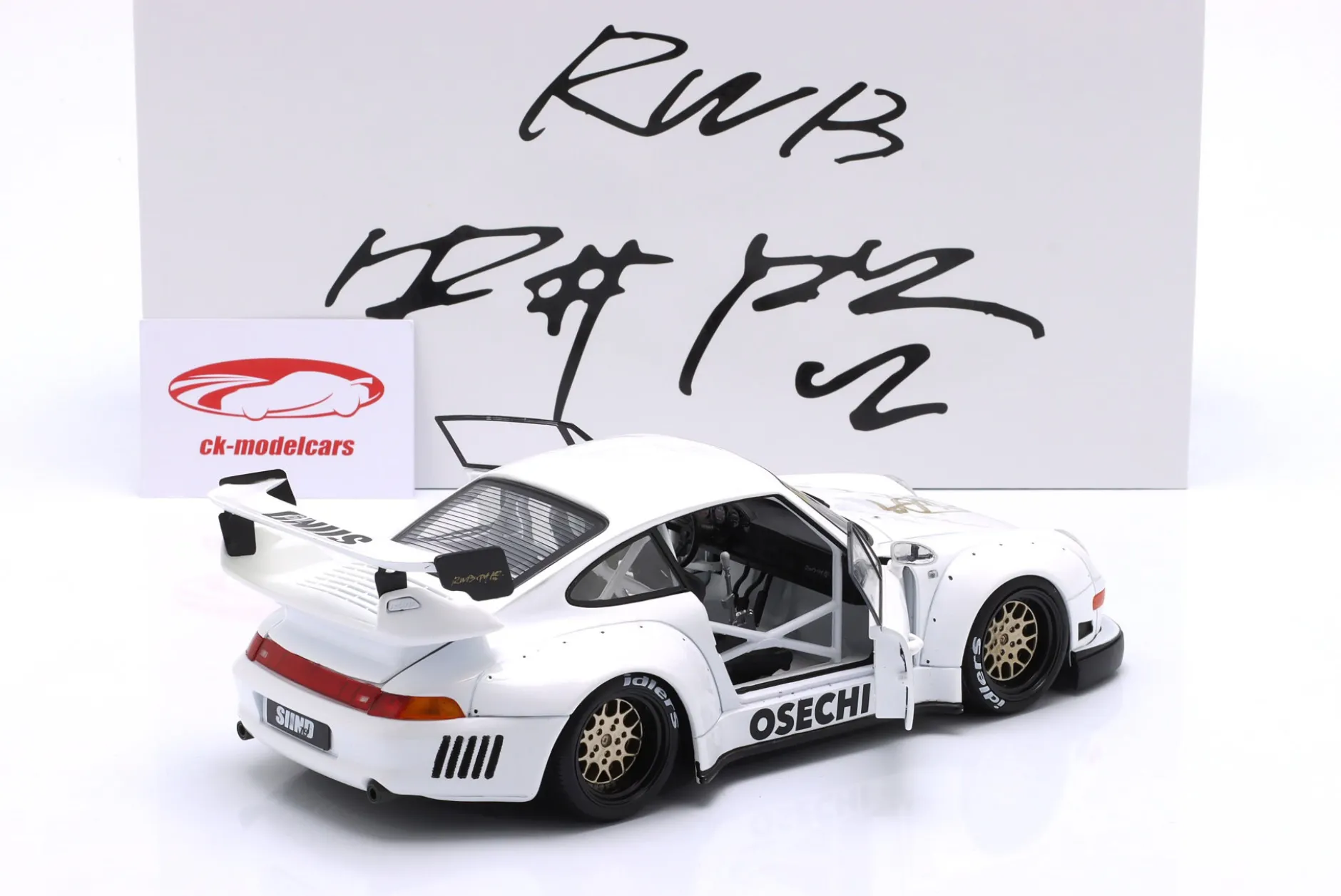 Porsche 911 (993) RWB Rauh-Welt Osechi G2.2 Sidney Hoffmann Signature Edition 1:18 WERK83