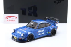 Porsche 911 (964) RWB Rauh-Welt Osho blau 1:18 GT-Spirit