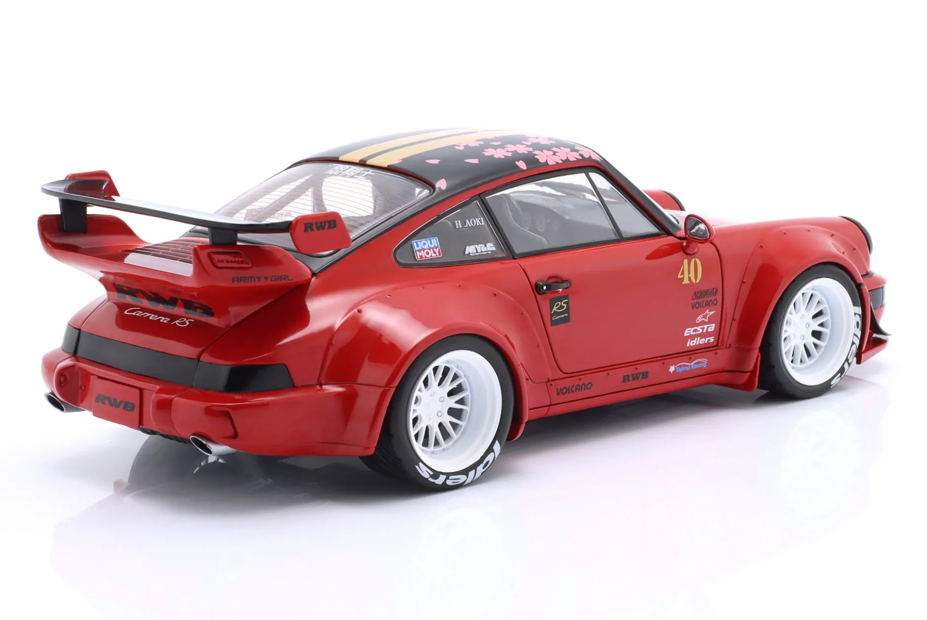 Porsche 911 (964) RWB Rauh-Welt Red Sakura 2021 1:18 Solido