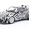 Porsche 911 (964) RWB Rauh-Welt THE ZEBRA 2022 weiß / schwarz 1:18 Solido