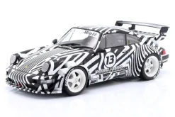 Porsche 911 (964) RWB Rauh-Welt THE ZEBRA 2022 weiß / schwarz 1:18 Solido