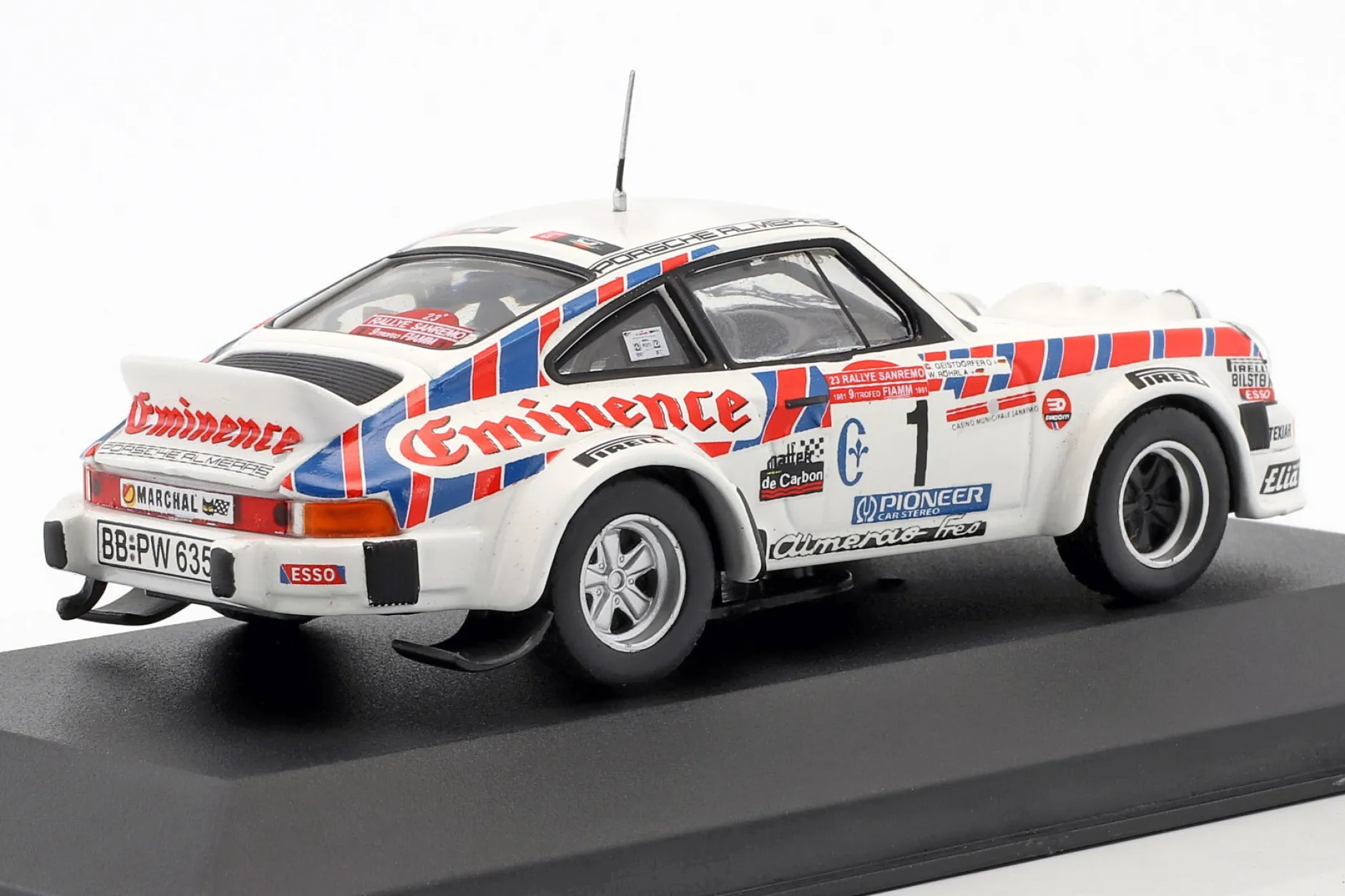Porsche 911 SC Gr.4 #1 Rallye San Remo 1981 Röhrl, Geistdörfer 1:43 CMR