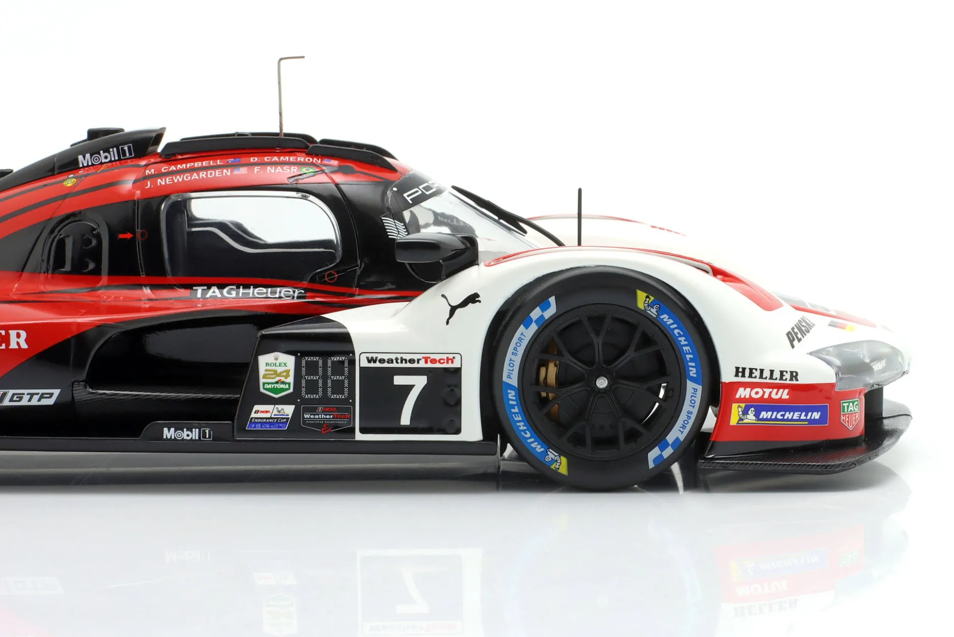 Porsche 963 #7 Sieger 24h Daytona 2024 Porsche Penske Motorsports 1:18 Ixo
