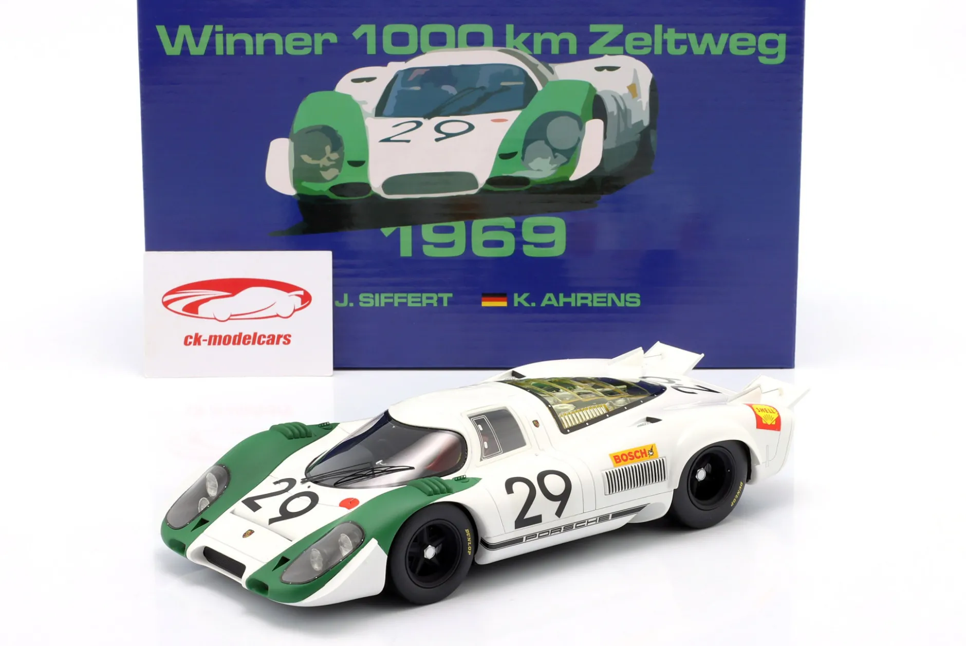 Porsche 917/69 #29 Sieger 1000km Zeltweg 1969 Siffert, Ahrens 1:18 WERK83