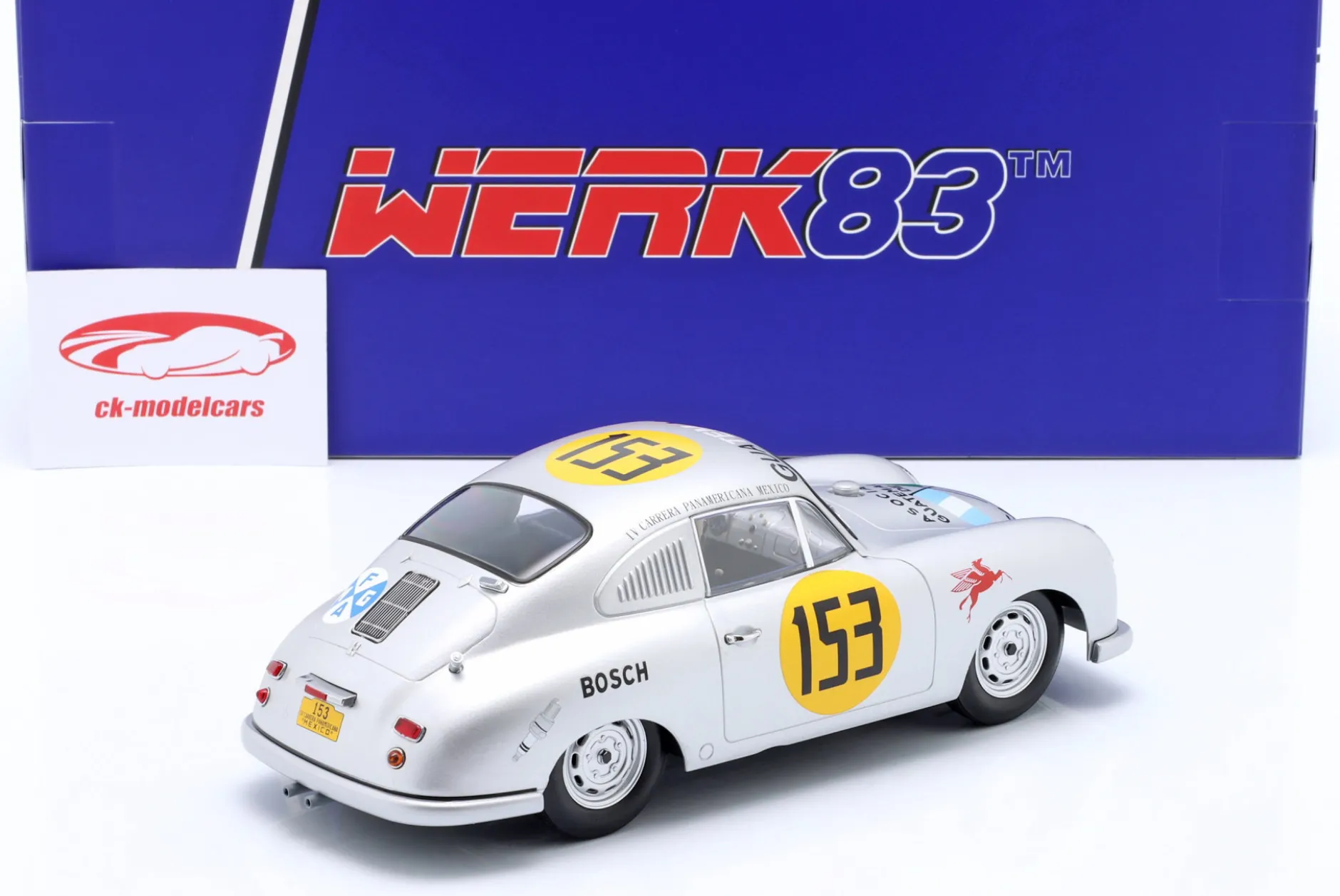 Porsche 356 SL #153 Carrera Panamericana 1953 Contreras, Alfonso 1:18 WERK83