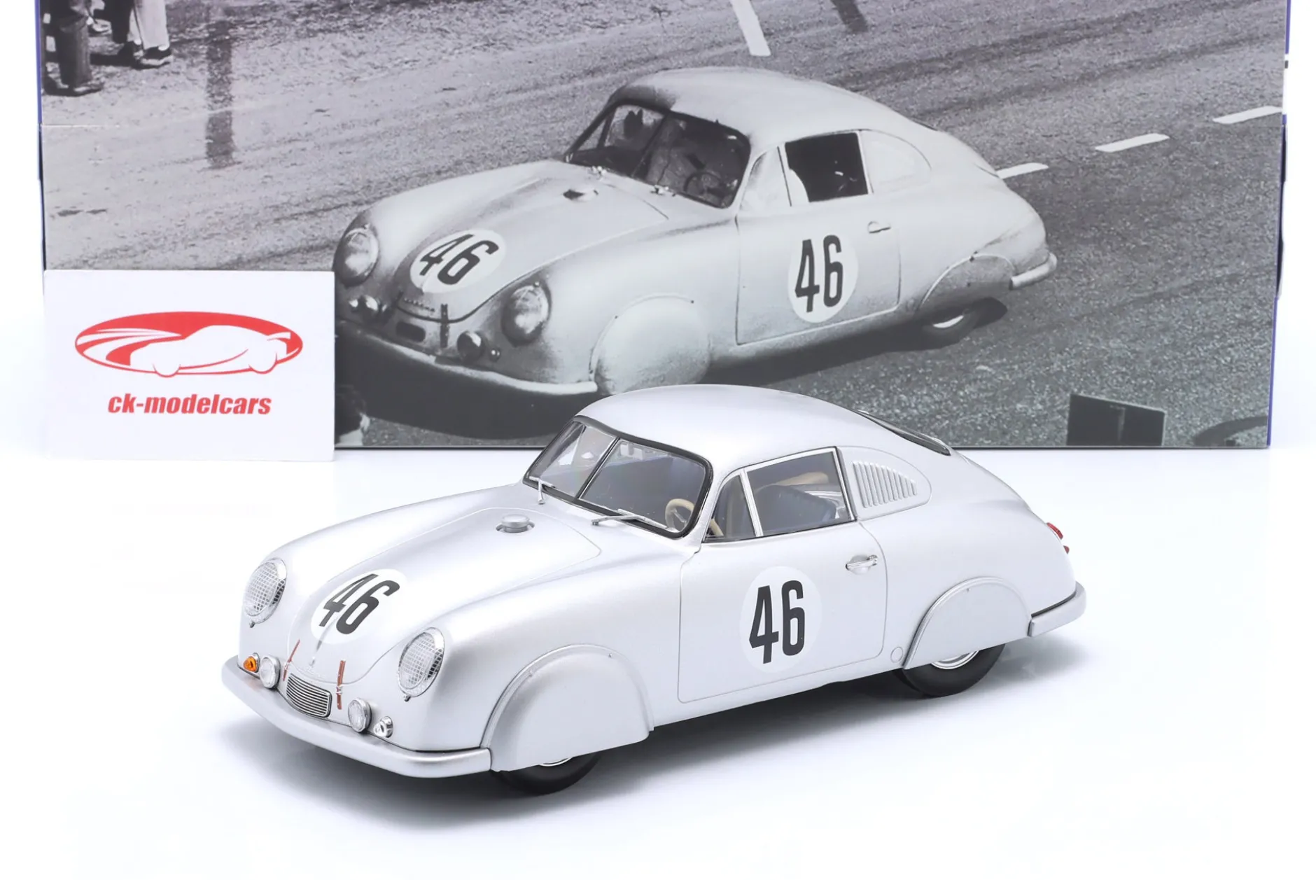 Porsche 356 SL #46 Class Winner 24h LeMans 1951 Veuillet, Mouche 1:18 WERK83