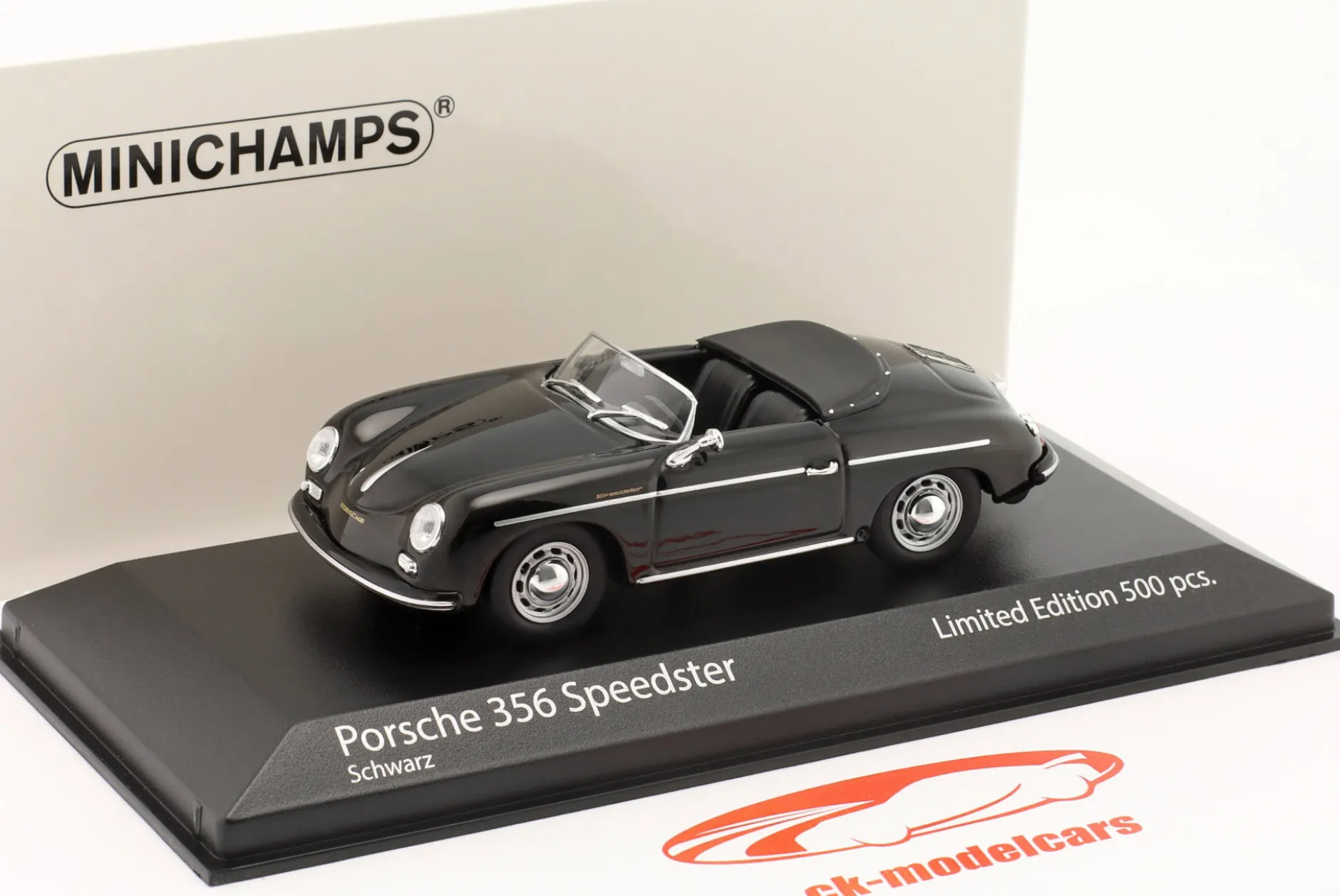Porsche 356 Speedster Baujahr 1956 schwarz 1:43 Minichamps