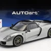 Porsche 918 Spyder Baujahr 2013 silber 1:12 AUTOart