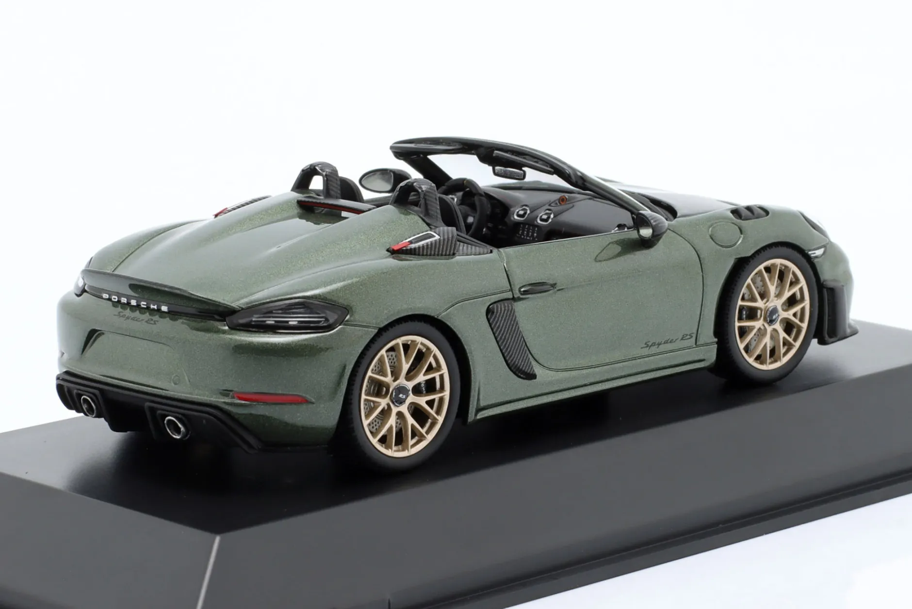 Porsche 718 (982) Spyder RS Baujahr 2024 grün metallic 1:43 Spark