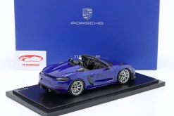 Porsche 718 (982) Spyder RS Baujahr 2024 San Marino blau 1:18 Spark